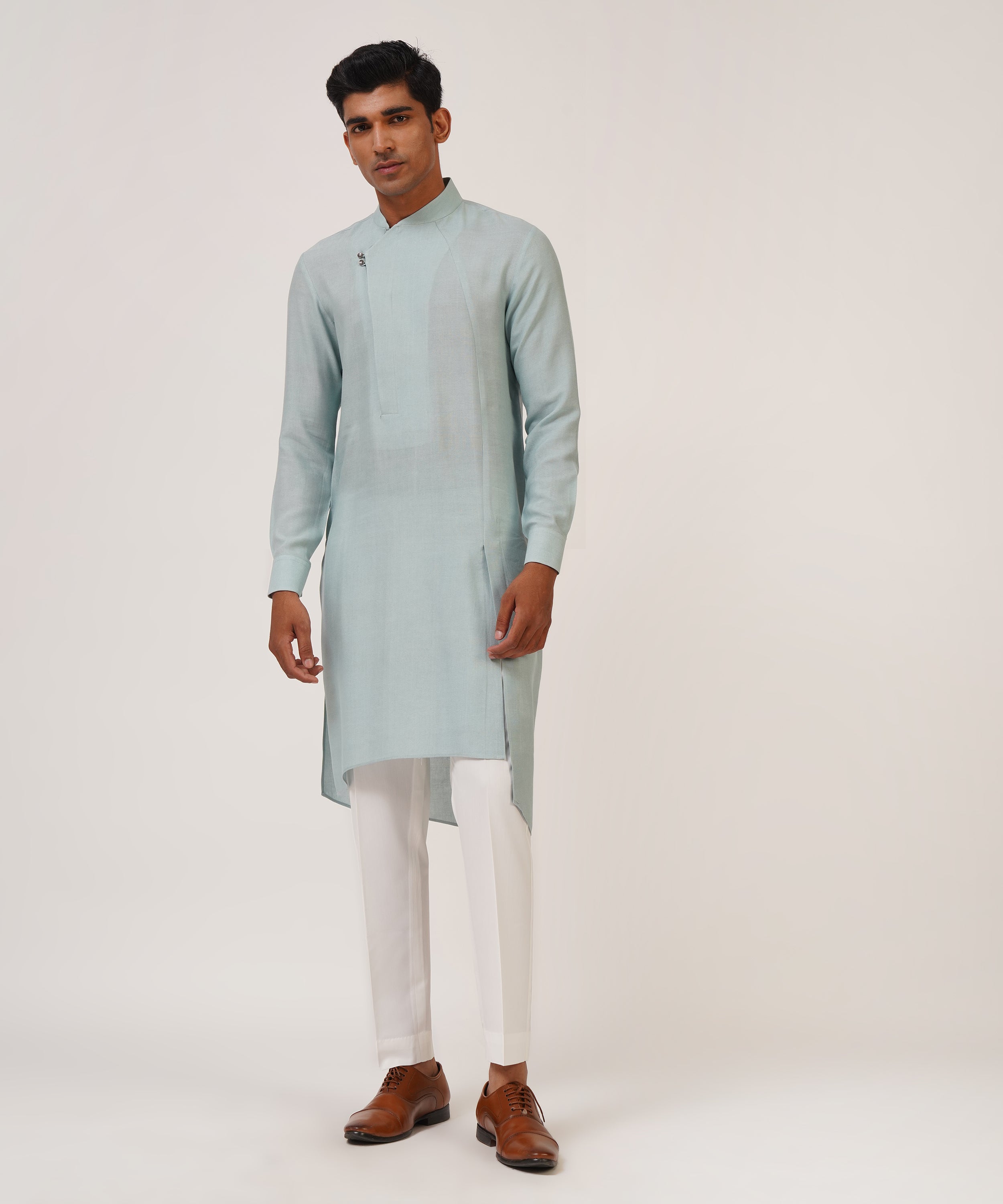 Two Button Asymmetric Kurta