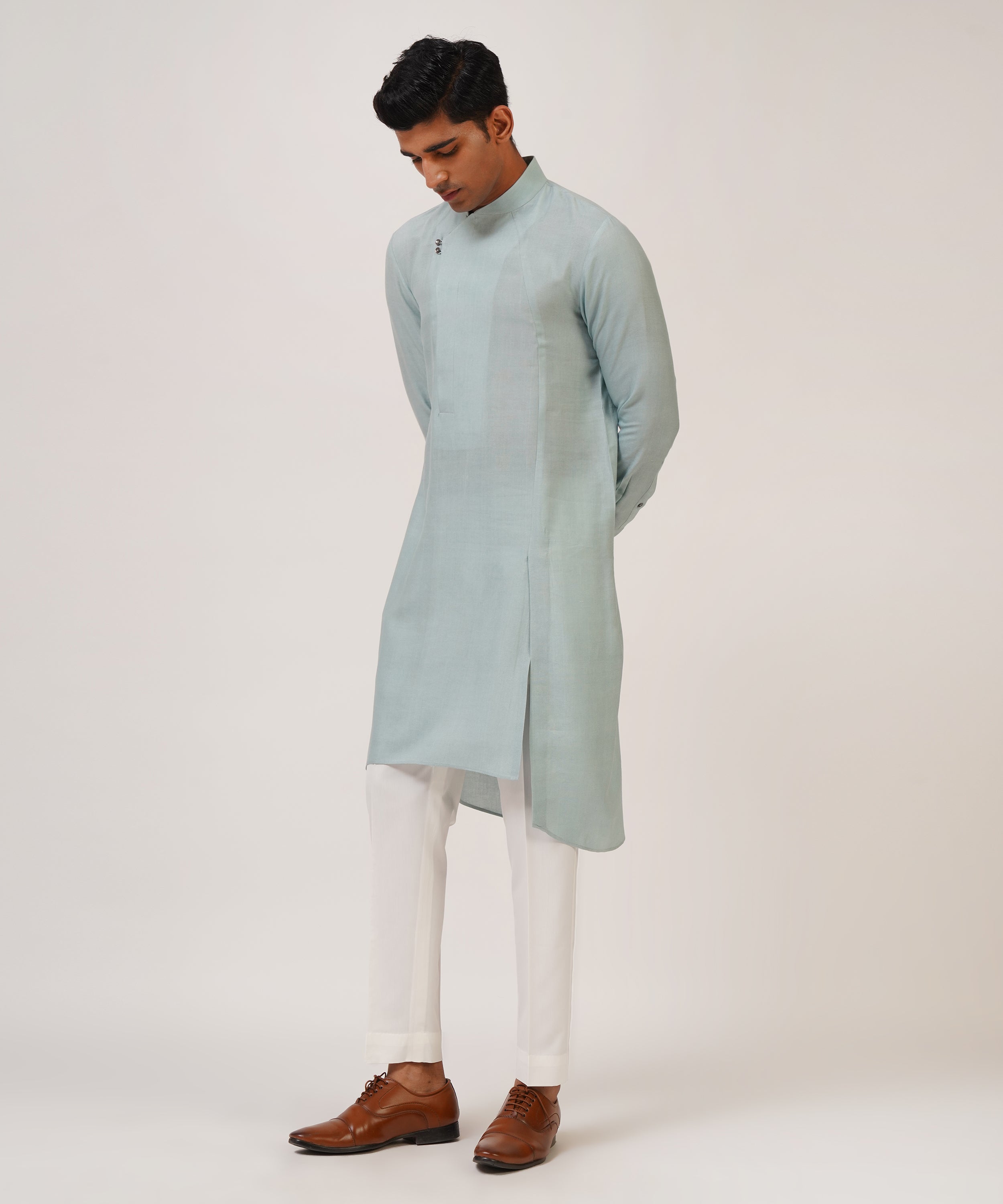 Two Button Asymmetric Kurta