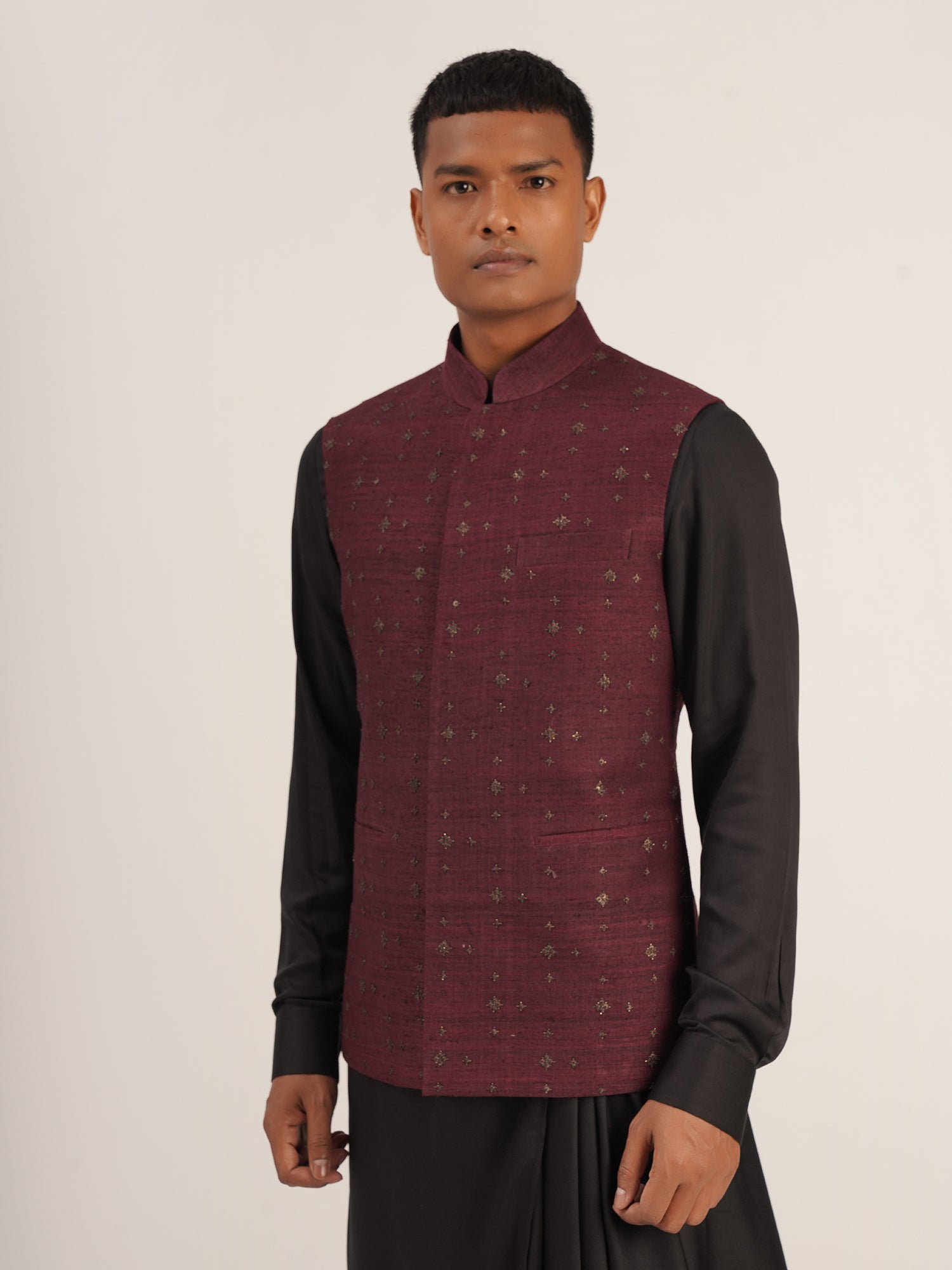 Metal embroidery Jawahar Jacket