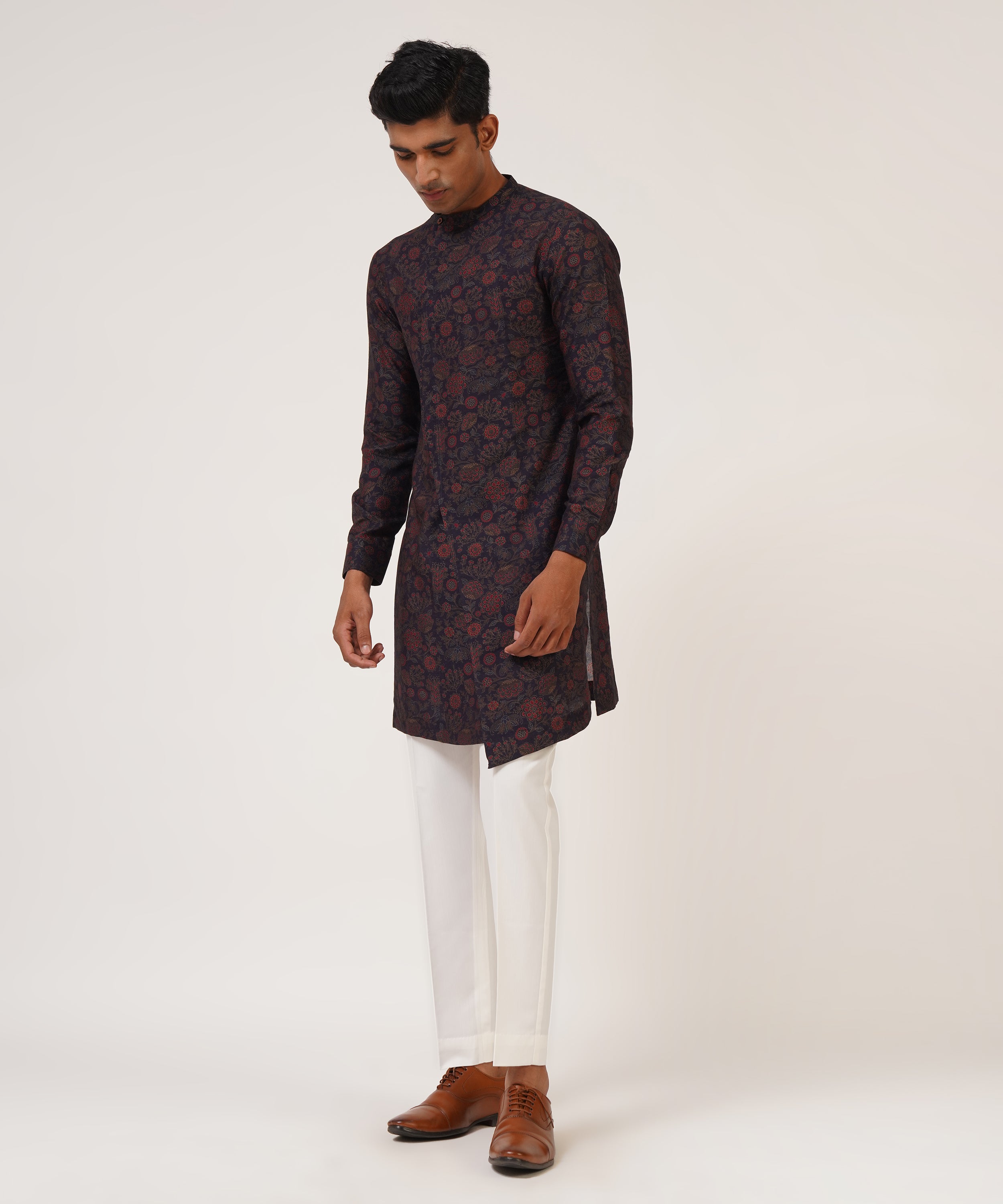 Side Open Printed Kurta