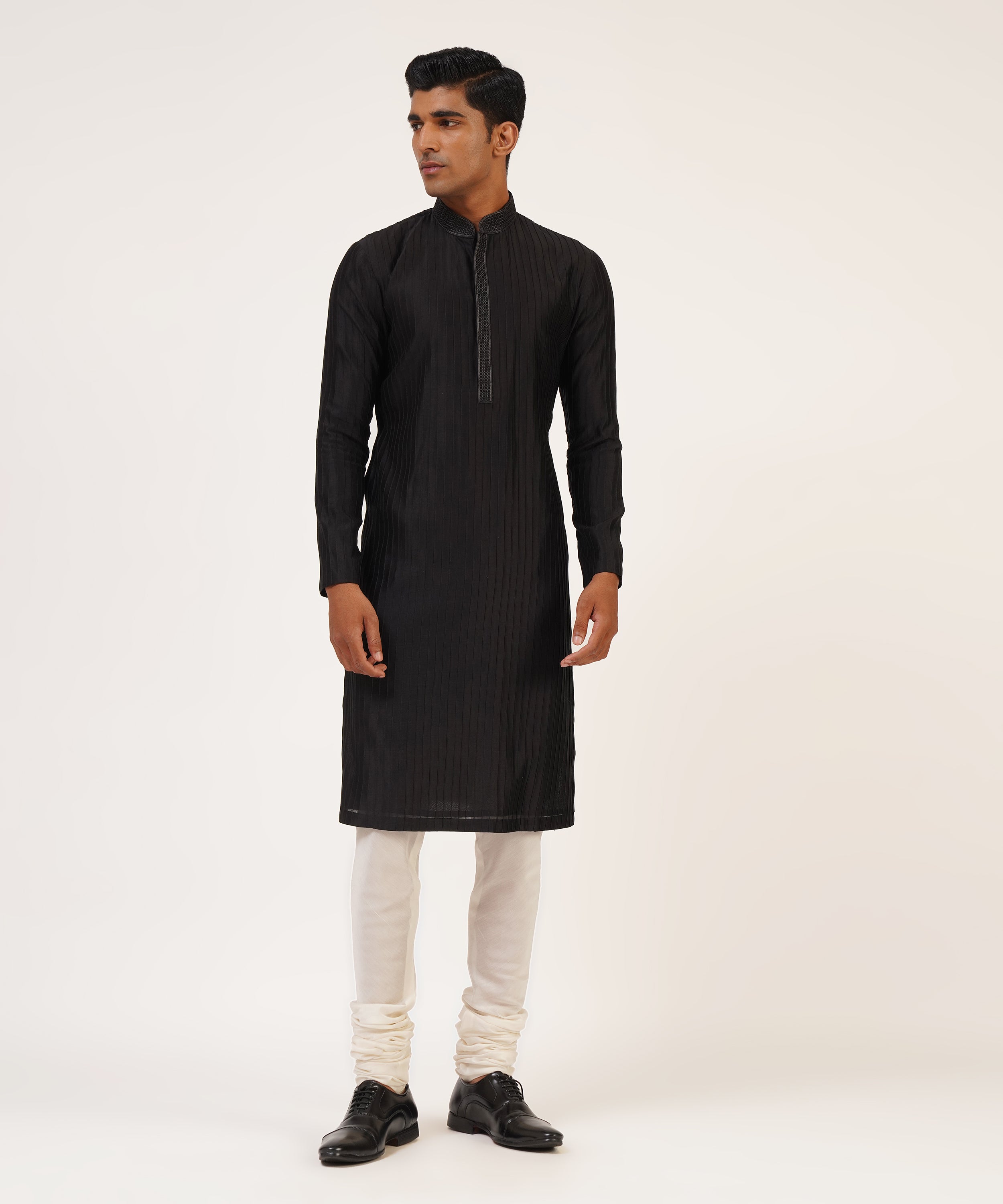 Concealed Placket Drape Kurta