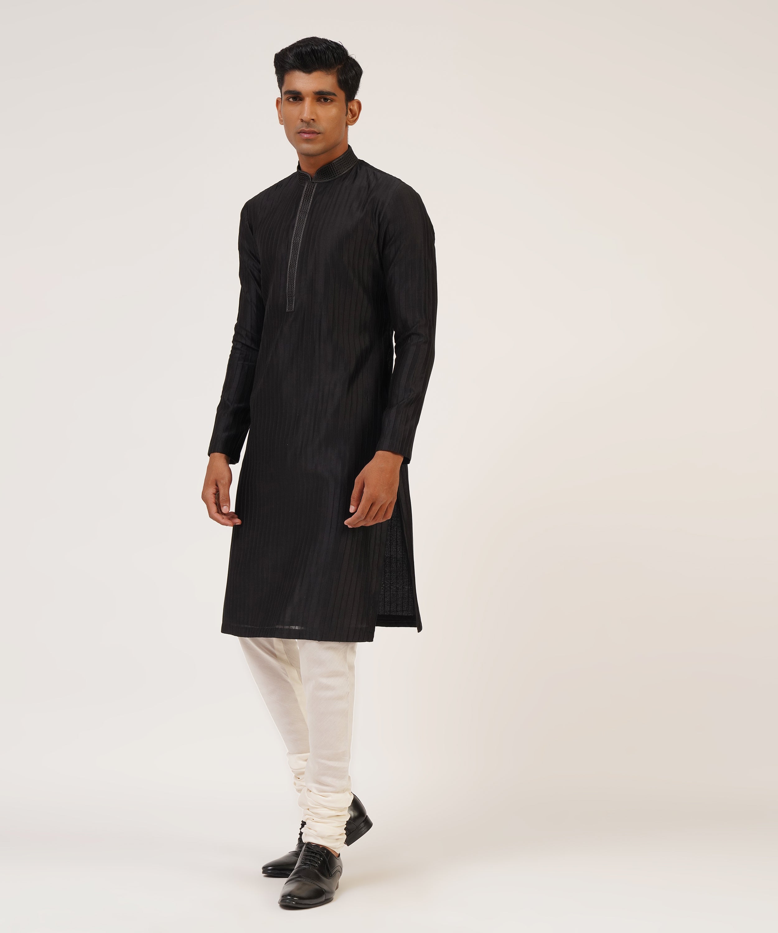 Concealed Placket Drape Kurta