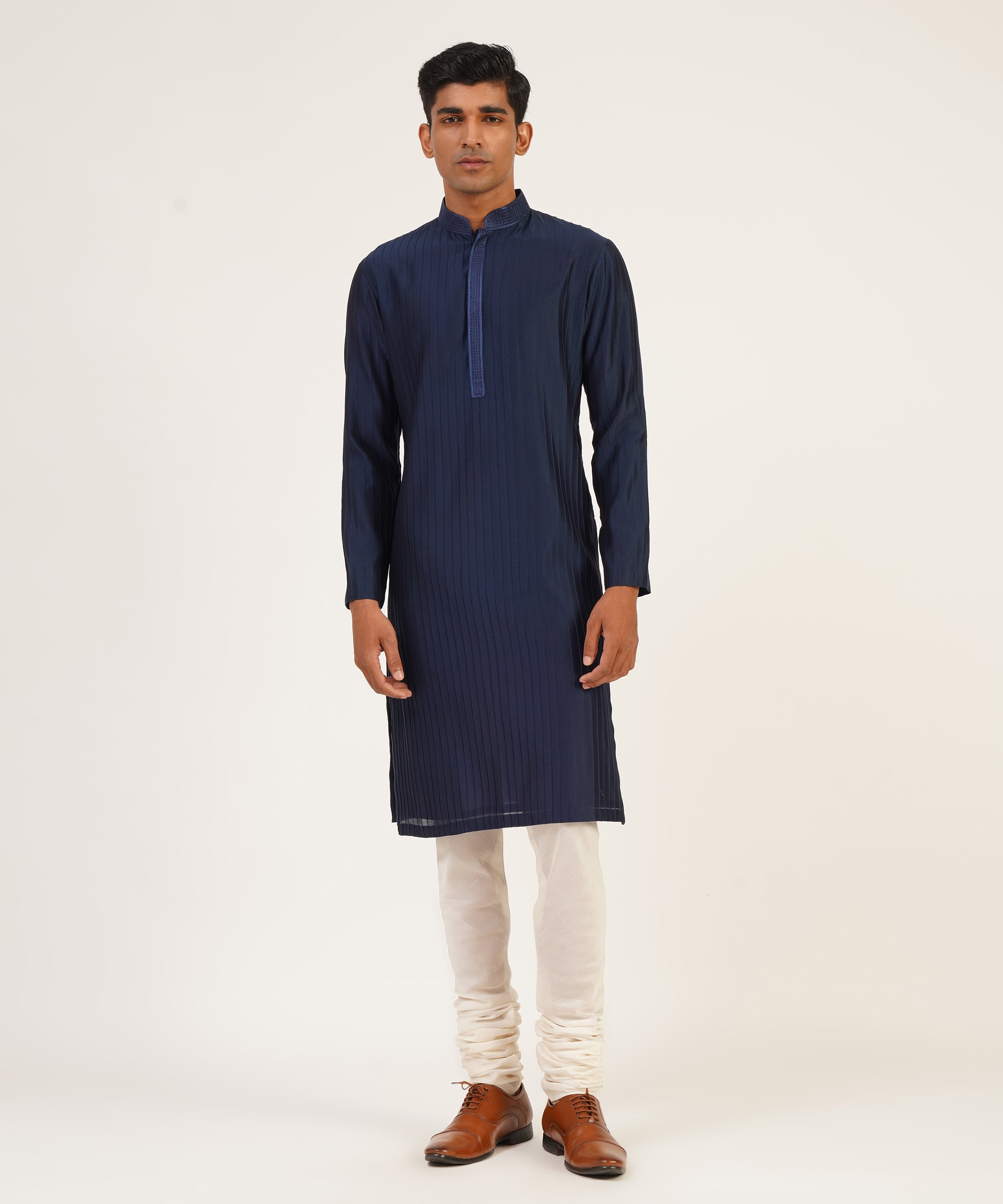 Concealed Placket Drape Kurta