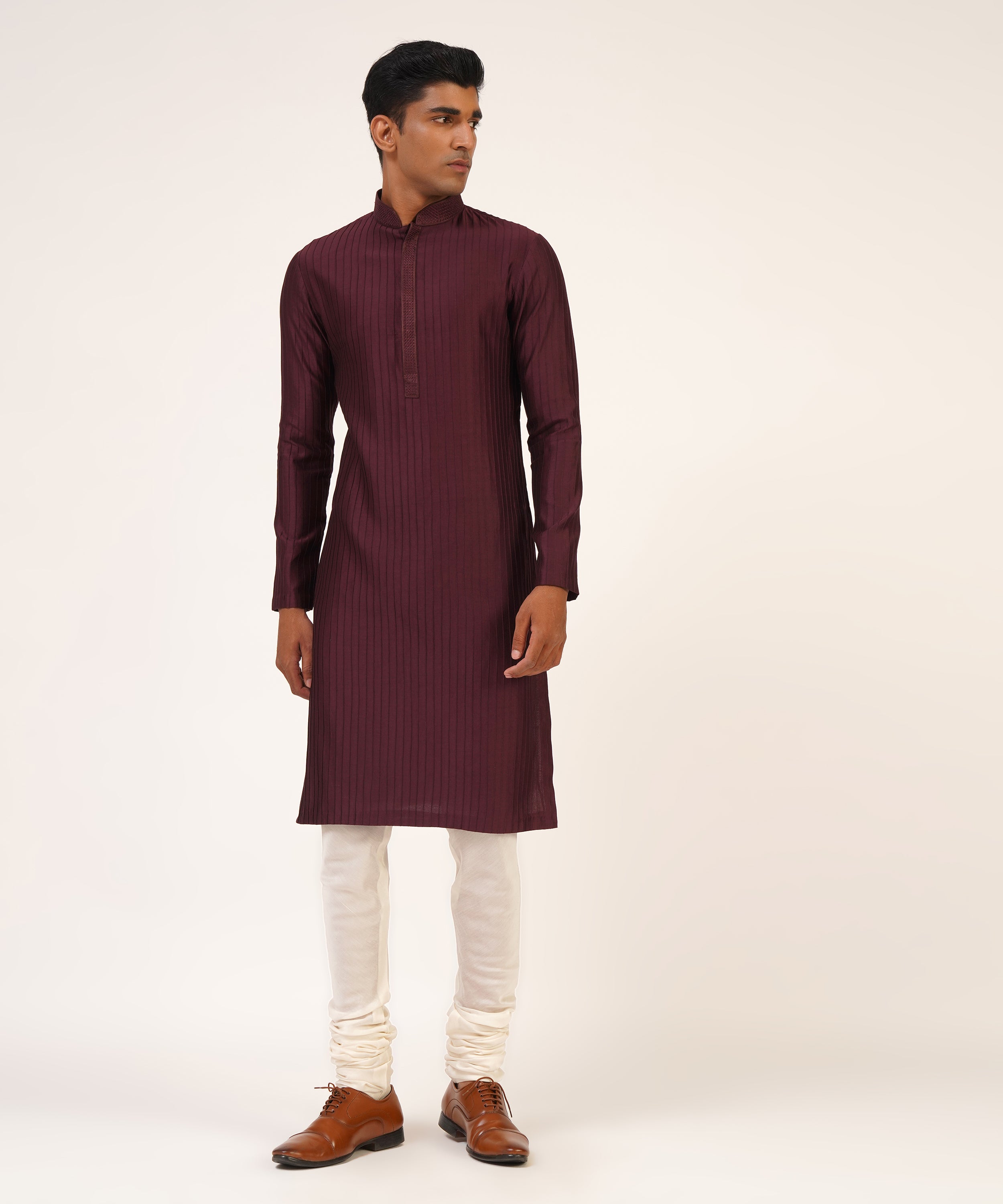 Printed Centre Placket Kurta Set