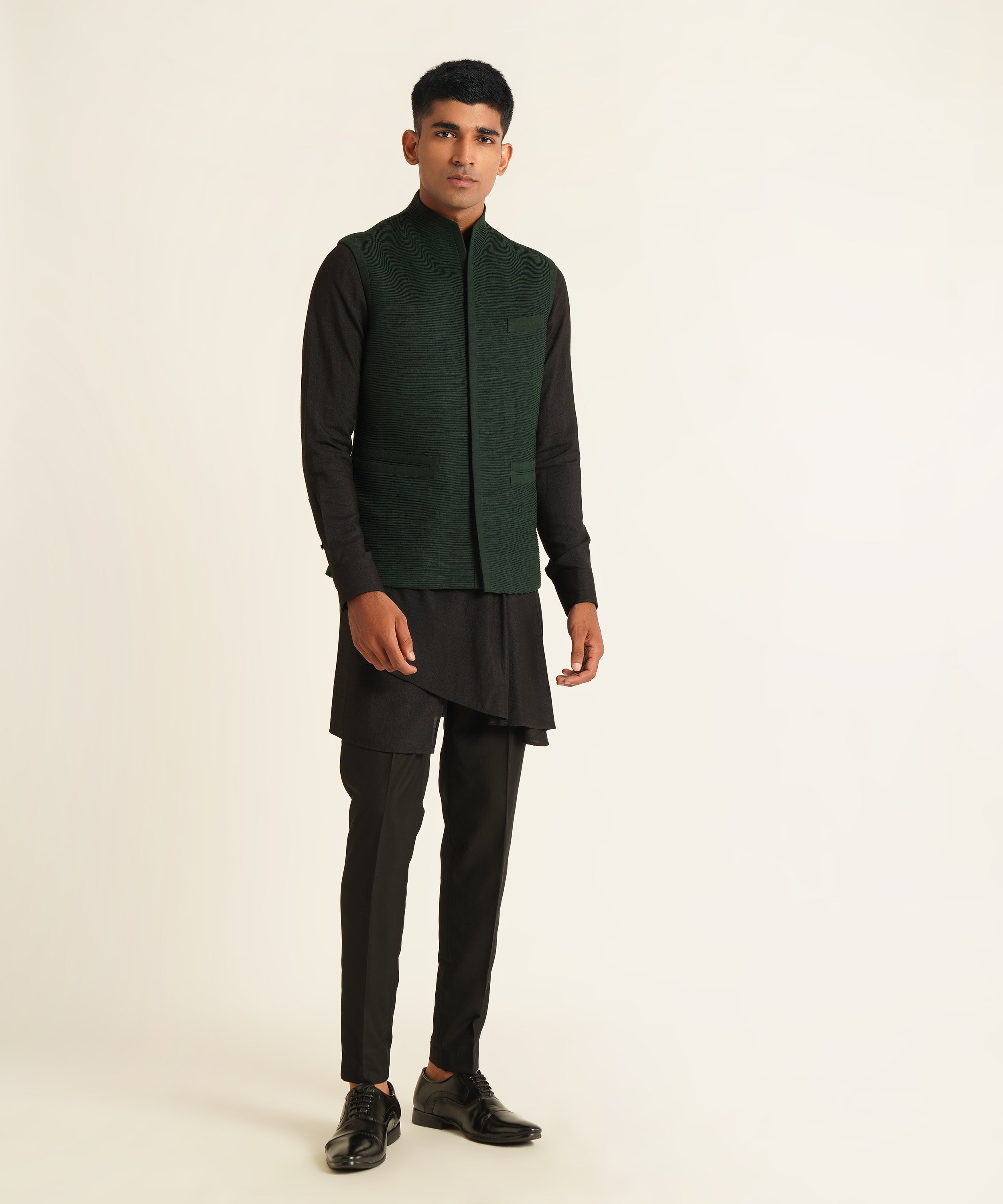 Pintucked Jawahar Jacket