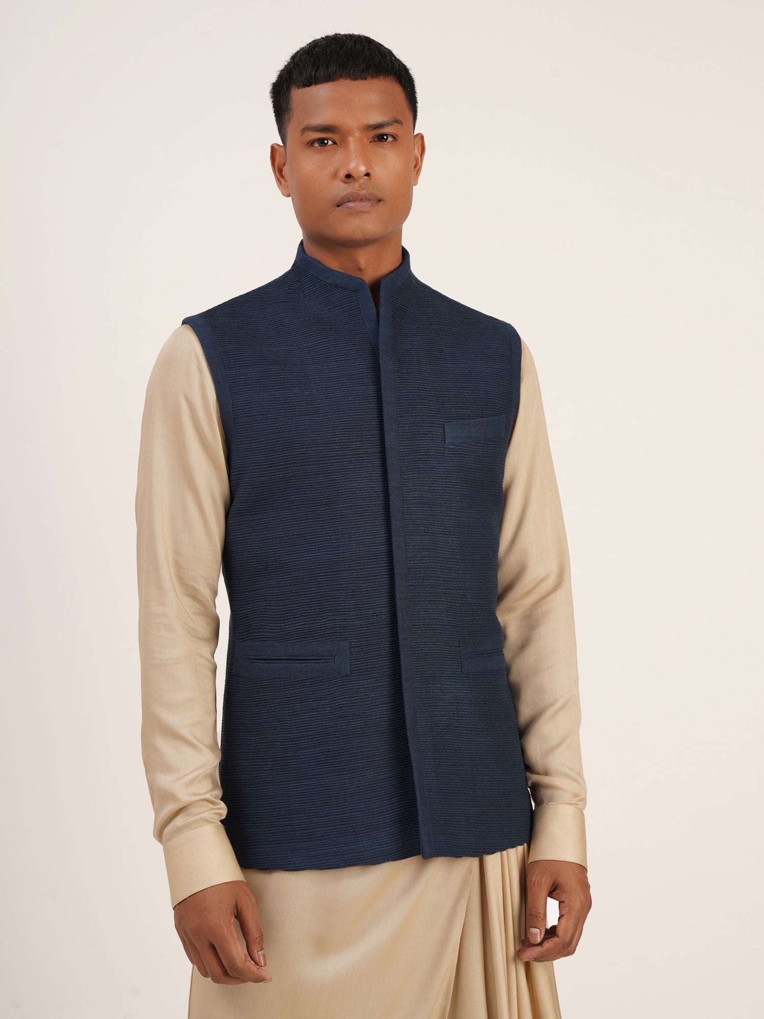 Pintucked Jawahar Jacket