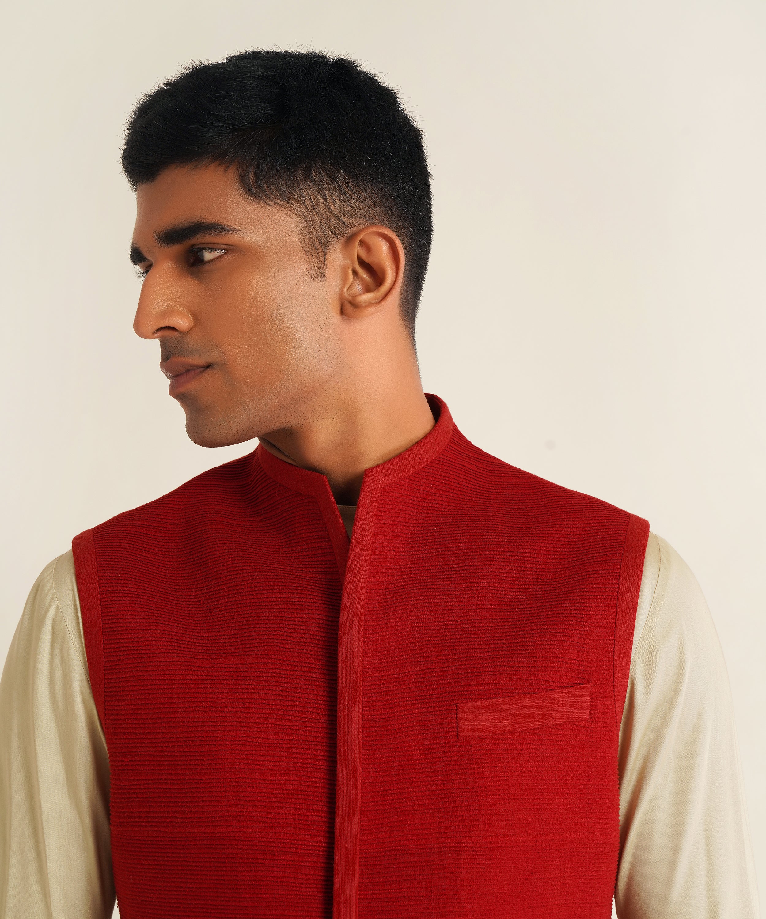 Pintucked Jawahar Jacket