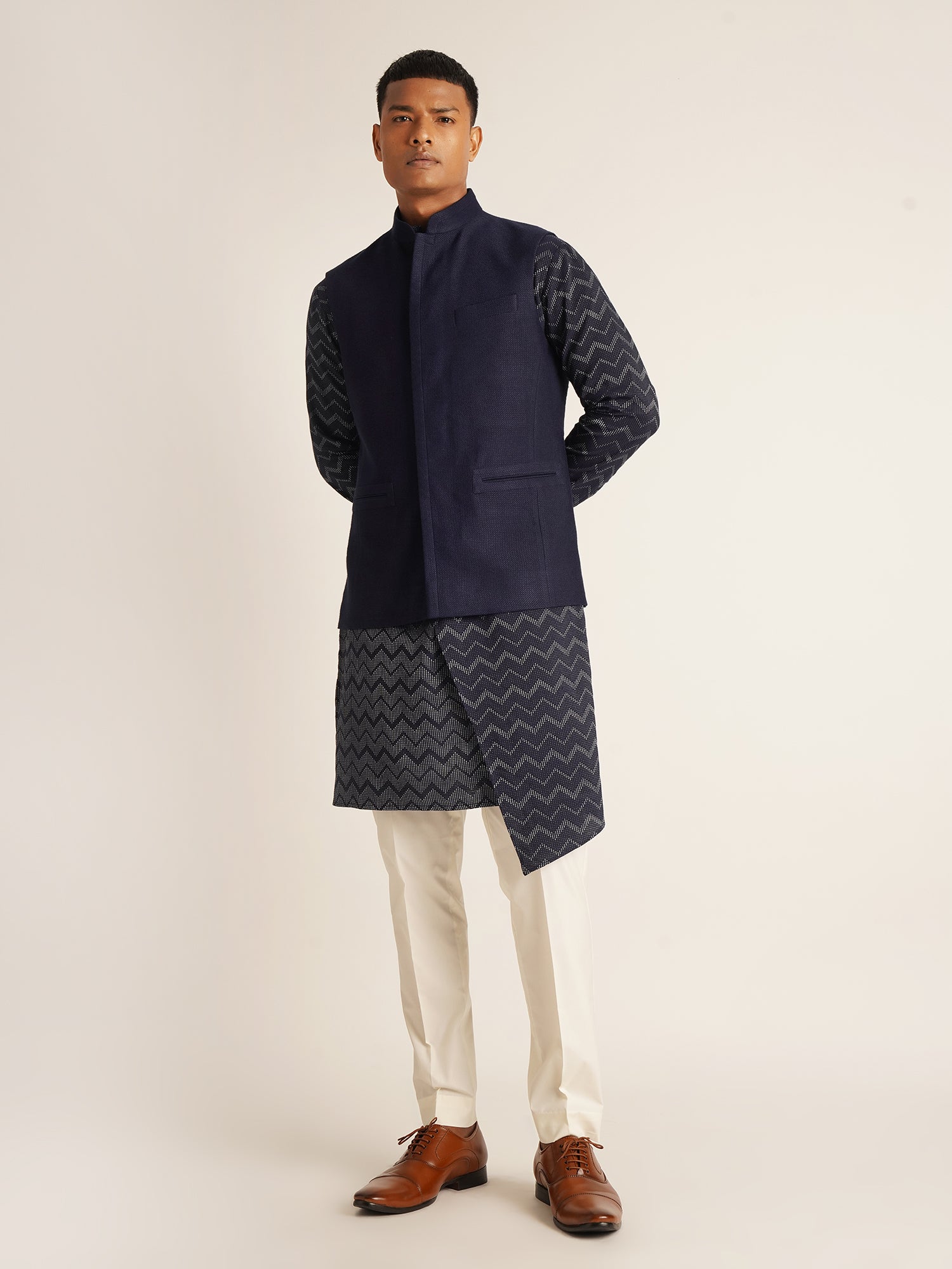 Concealed Placket Jawahar Jacket