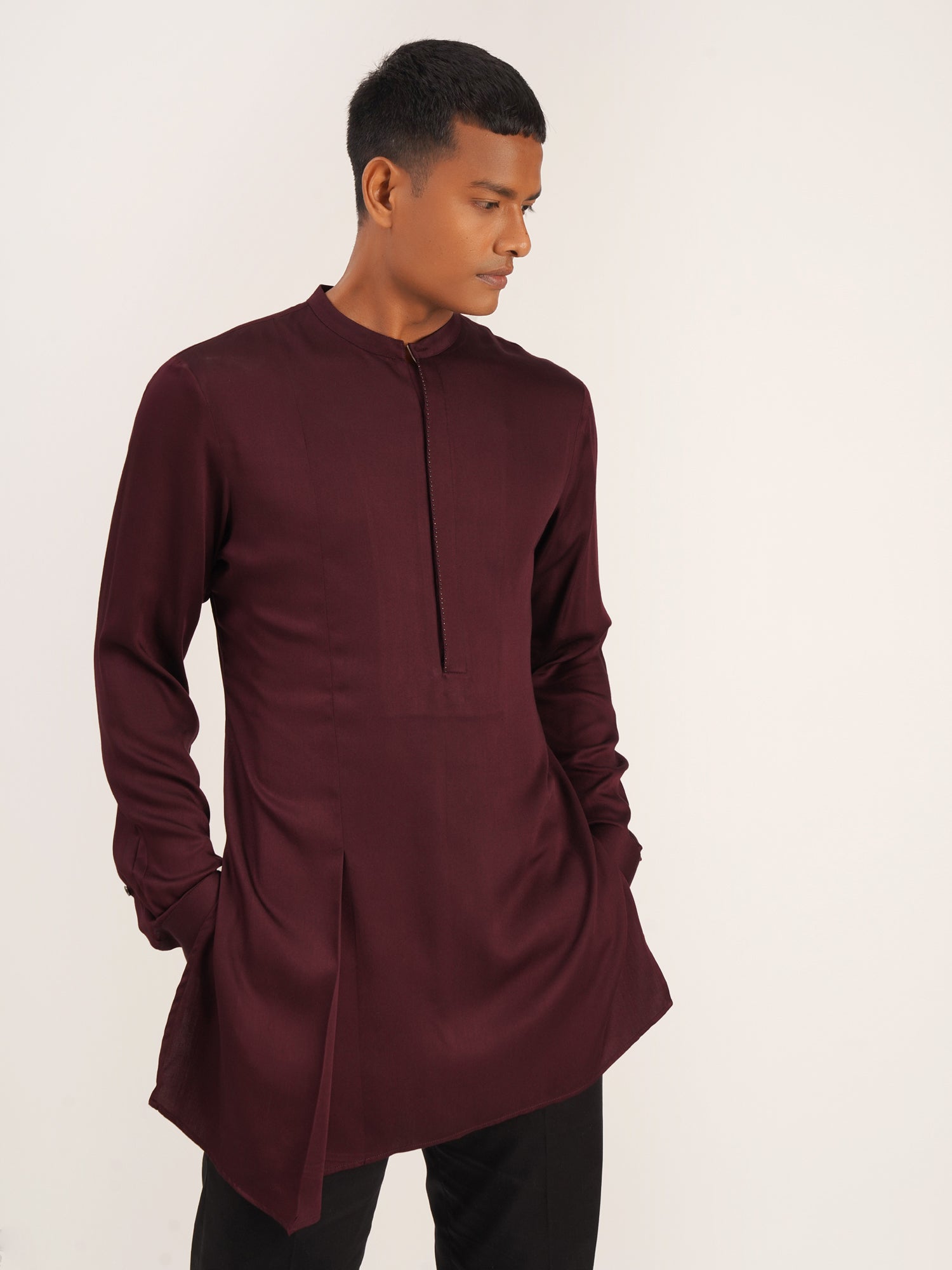 Side Pleat Short Kurta