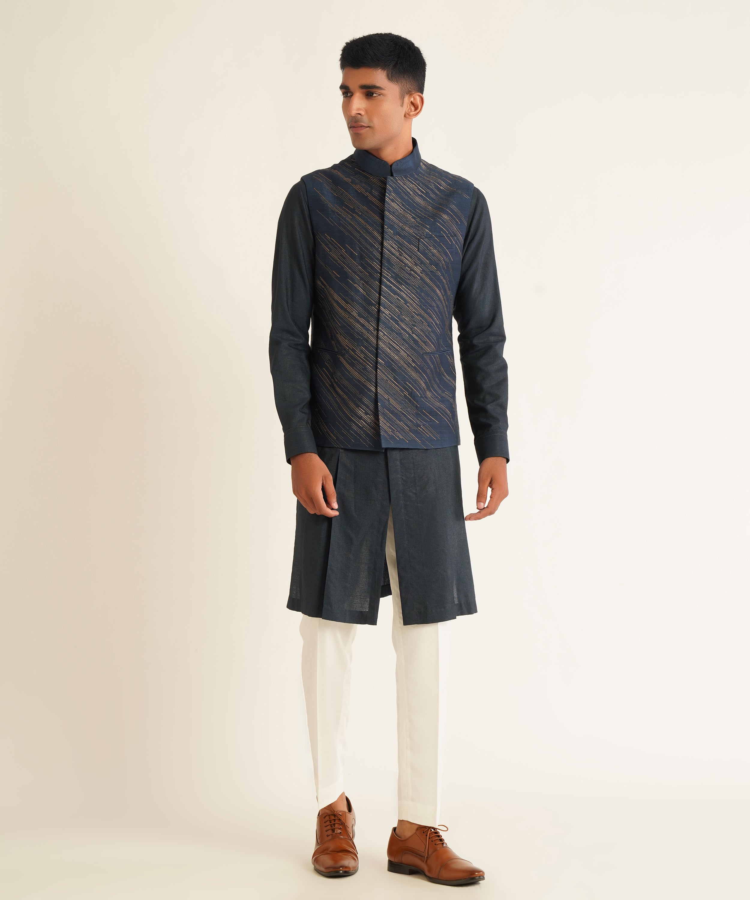 Silk Embroidered Jawahar Jacket