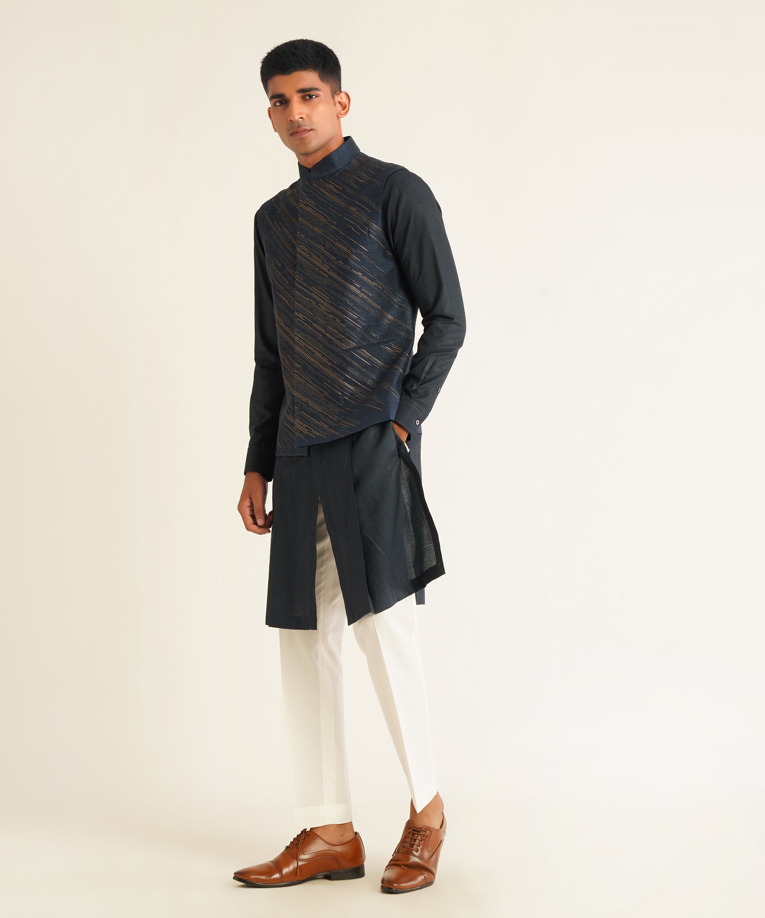 Silk Embroidered Jawahar Jacket