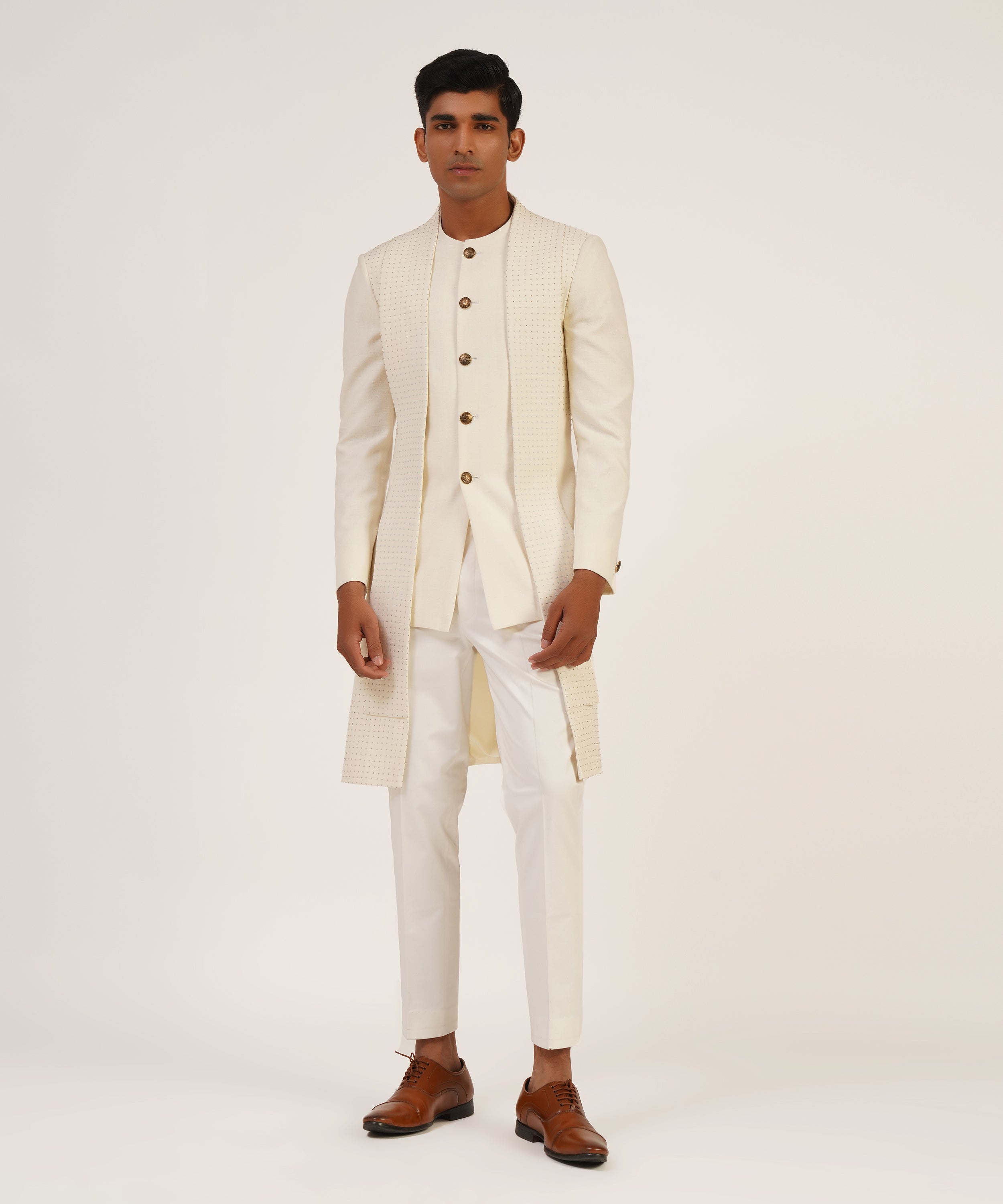 Hybrid Embroidered Sherwani