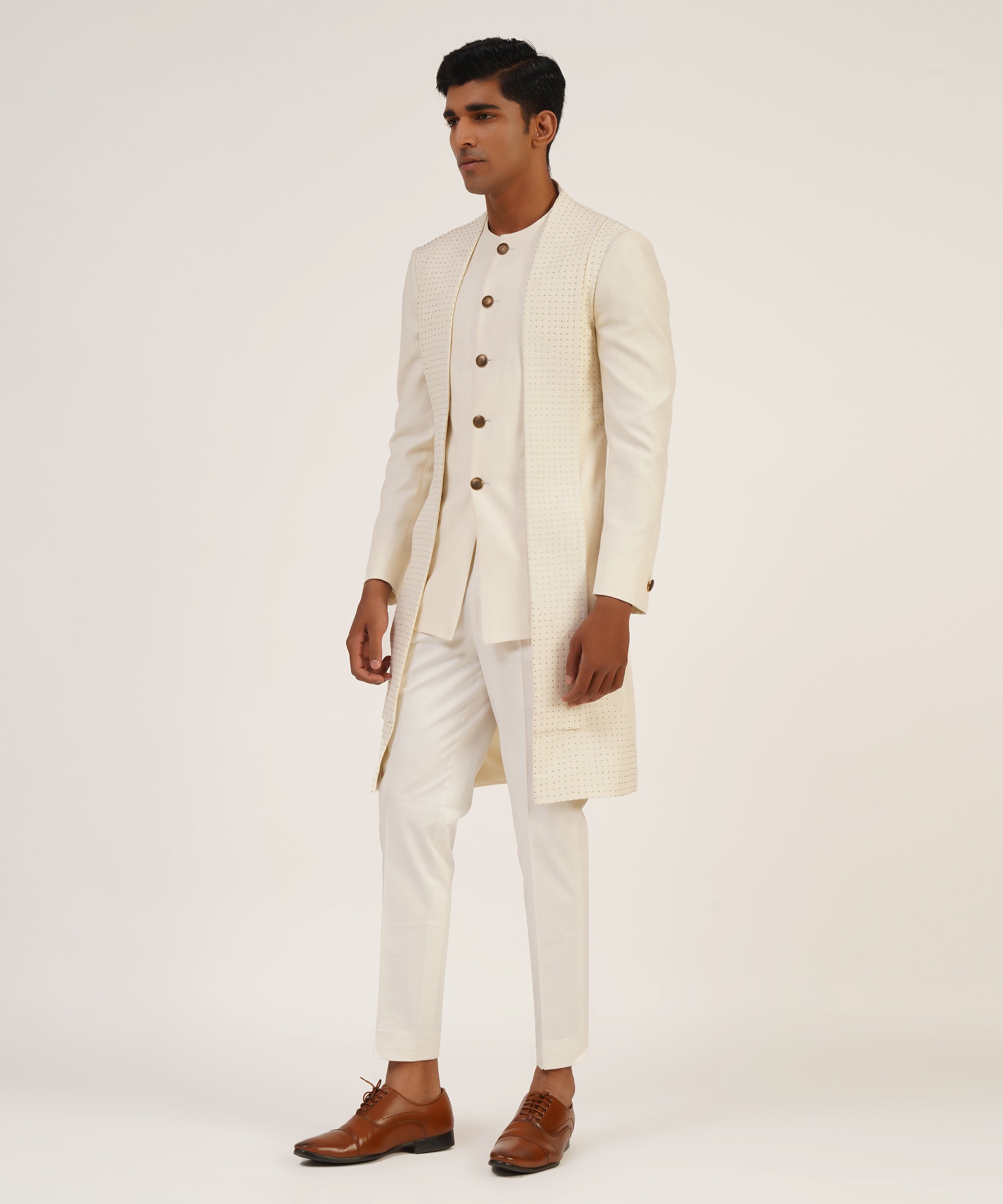 Hybrid Embroidered Sherwani