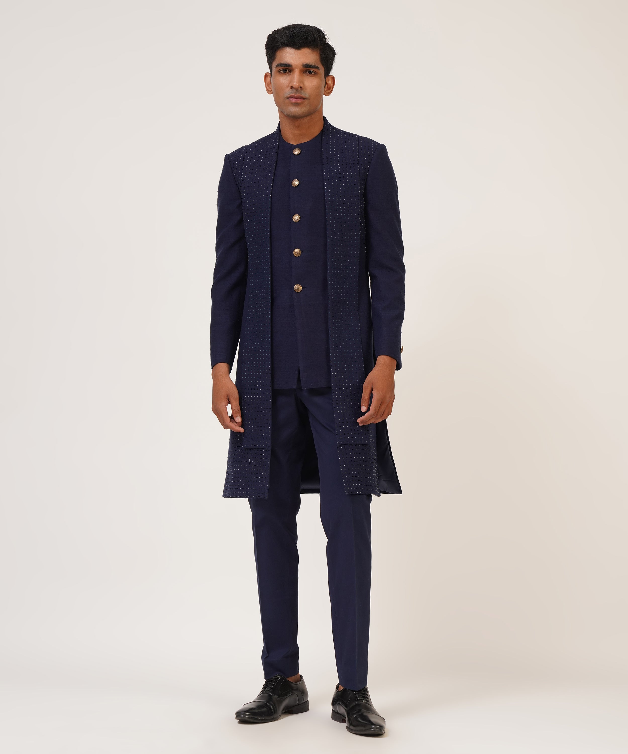 Hybrid Embroidered Sherwani