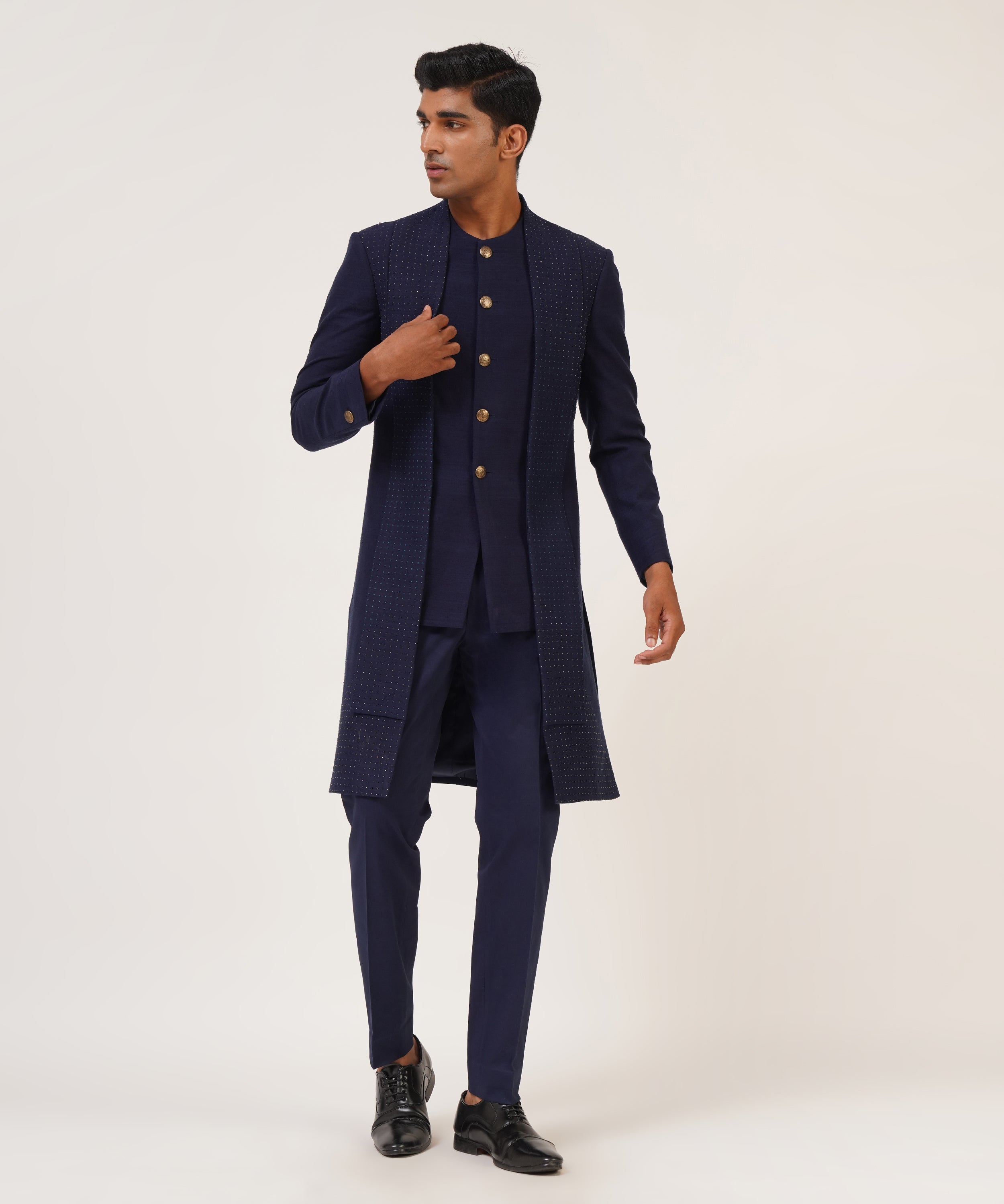 Hybrid Embroidered Sherwani