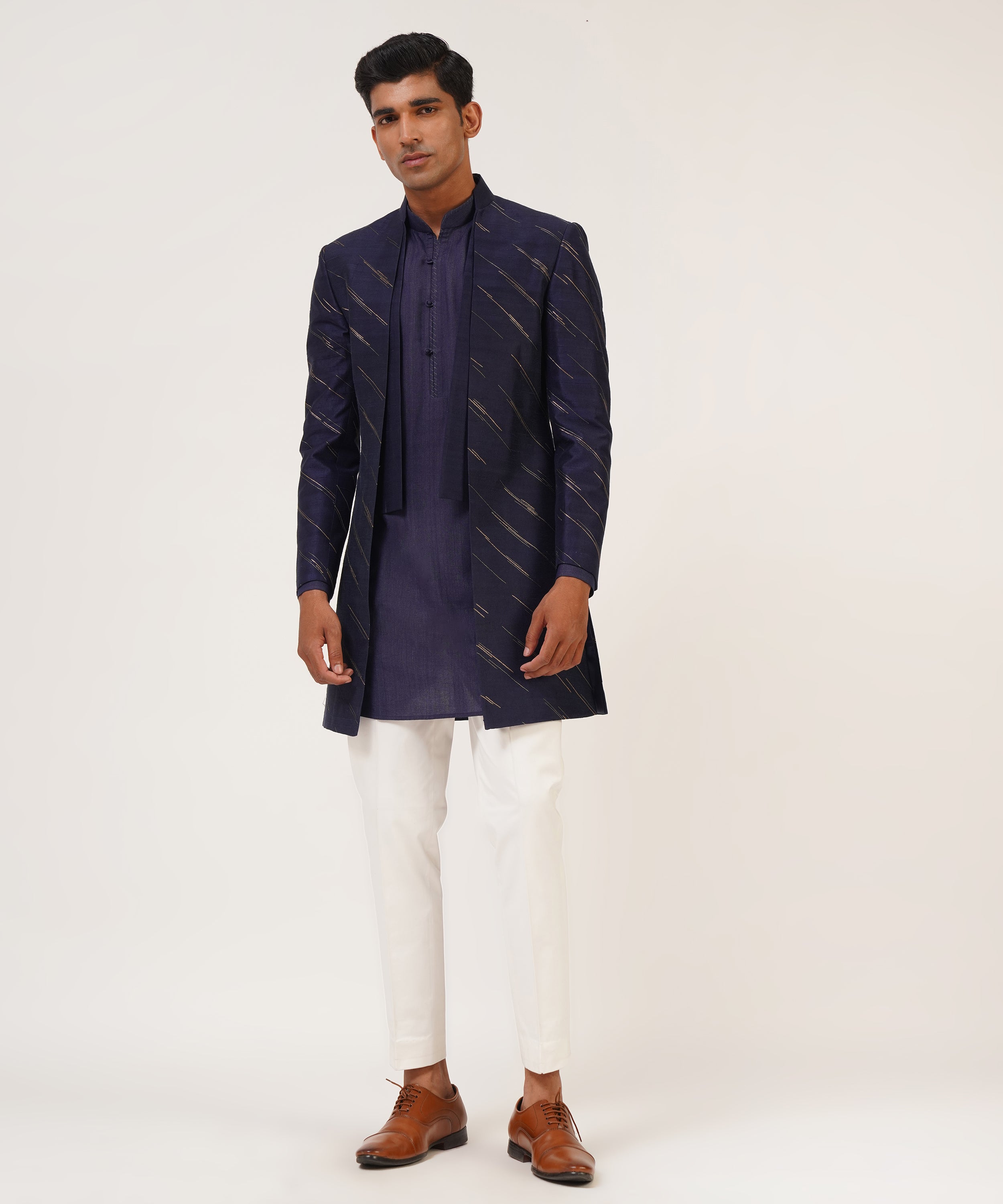 Front Open Sherwani Set