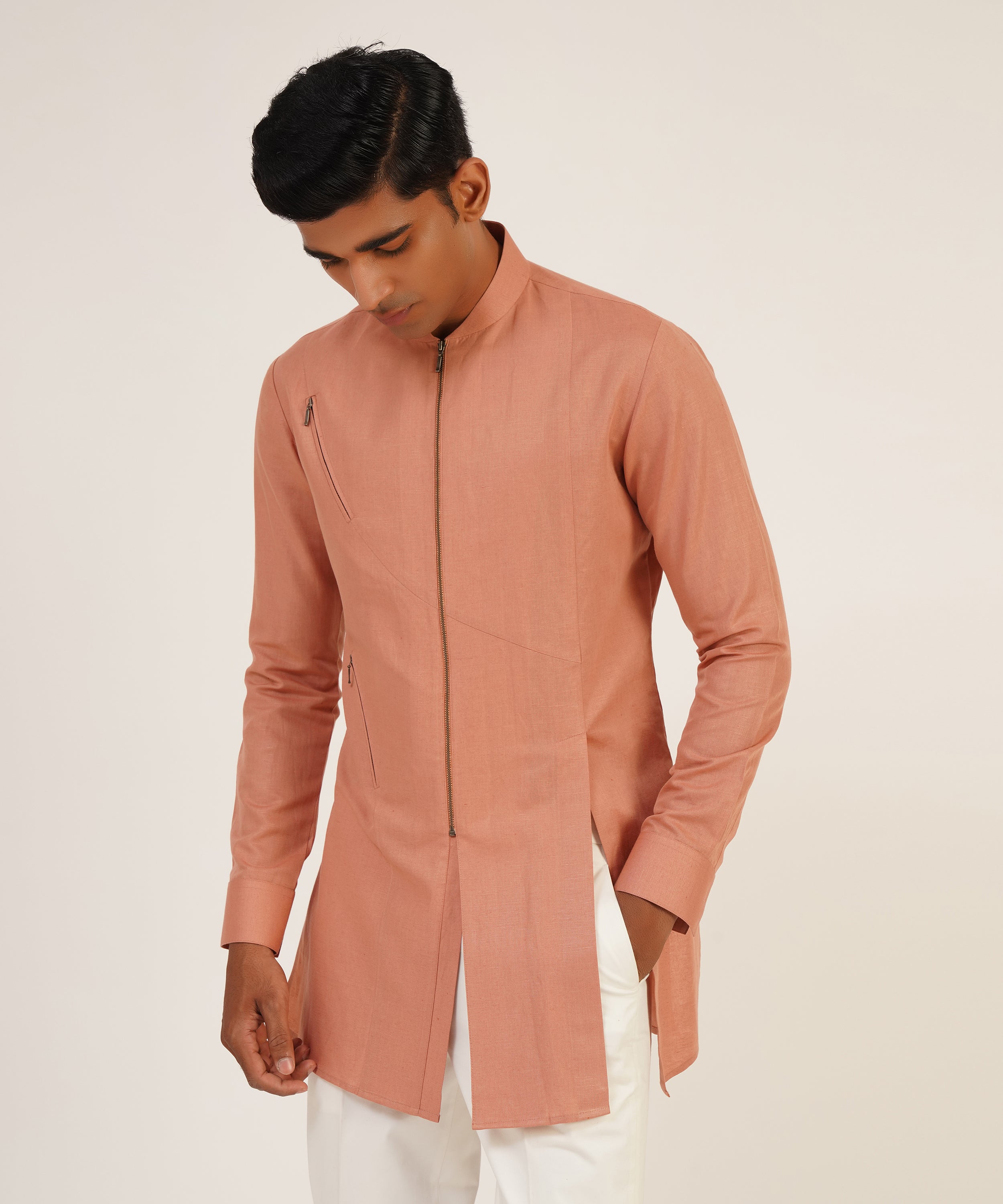 Zipper Short Kurta