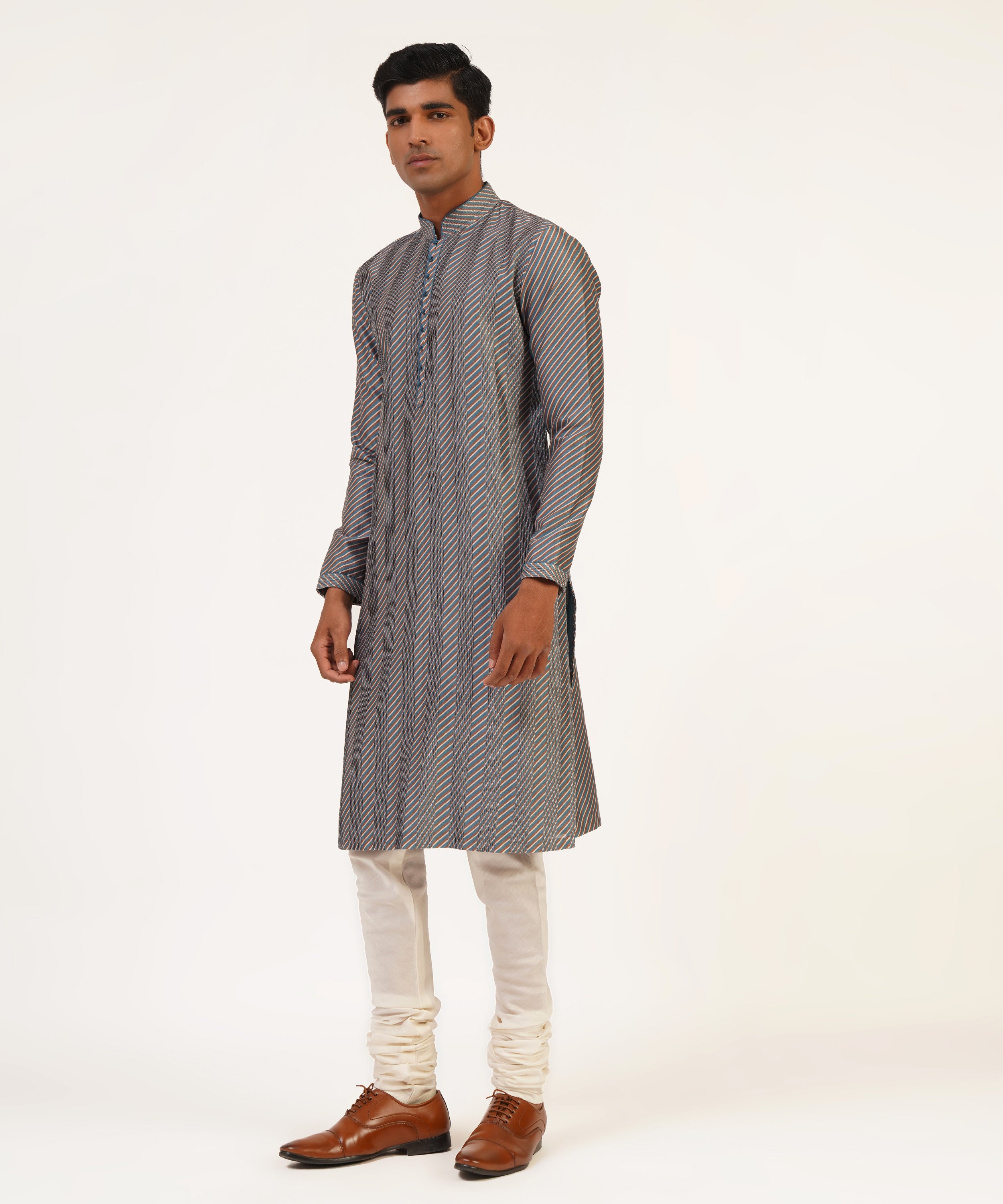 Pintucks Printed Kurta Set