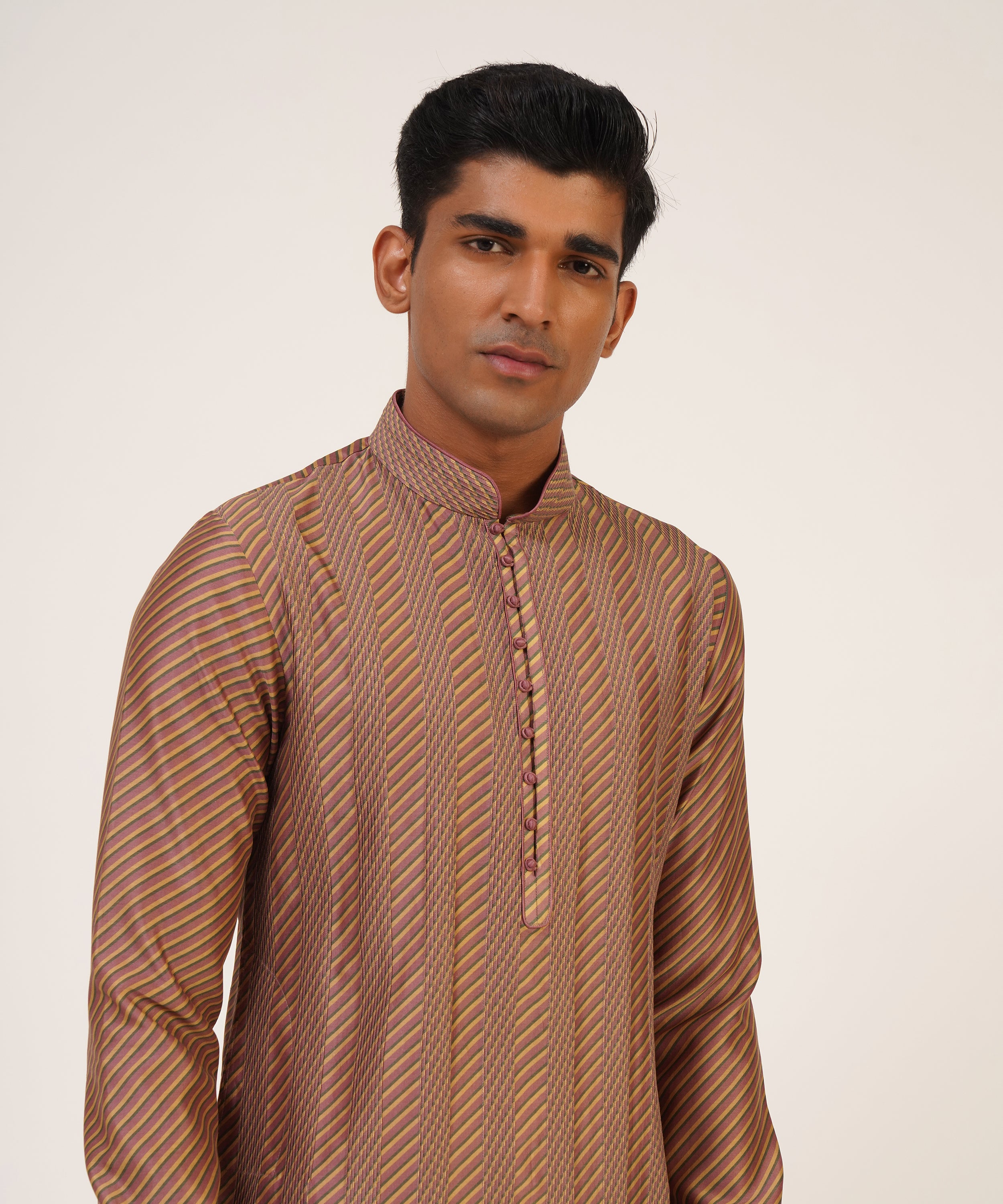 Pintucks Printed Kurta Set