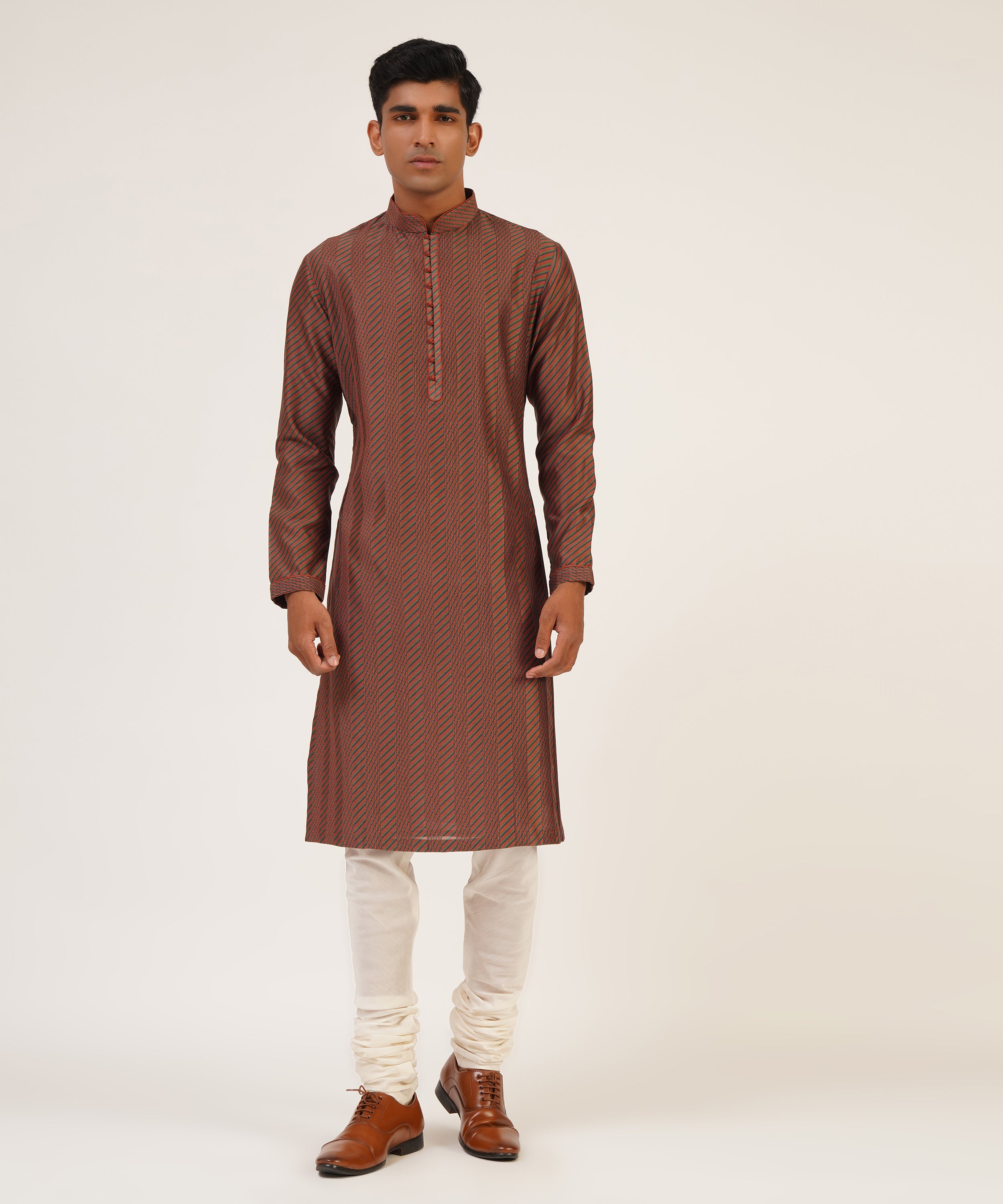 Pintucks Printed Kurta Set