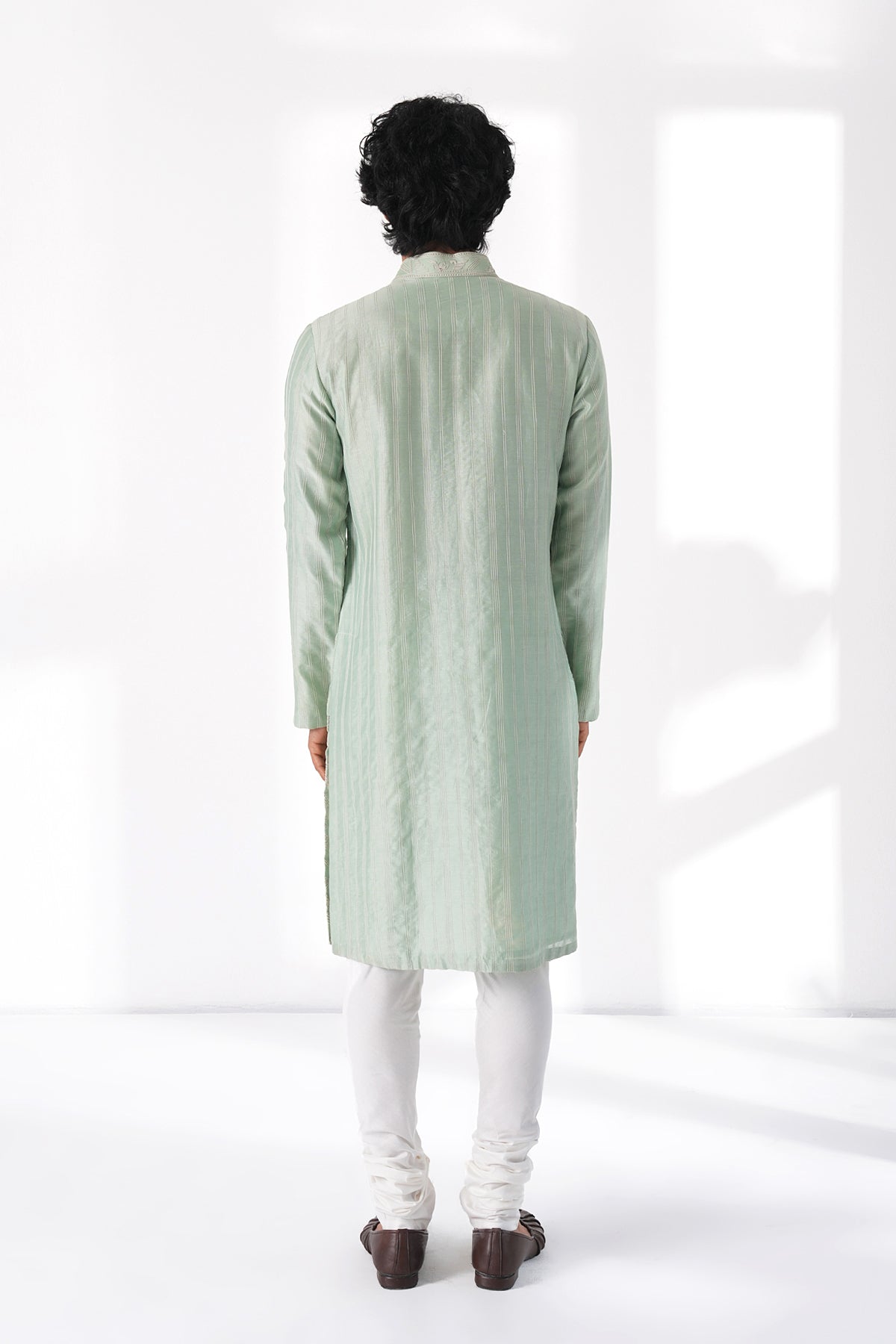 Abstract Embroidered Kurta Set