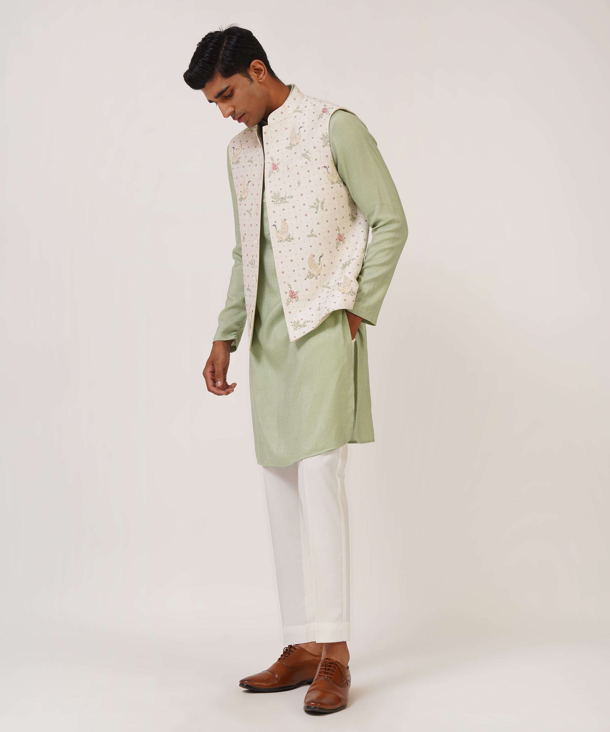 Multi color Embroidered Jawahar Jacket