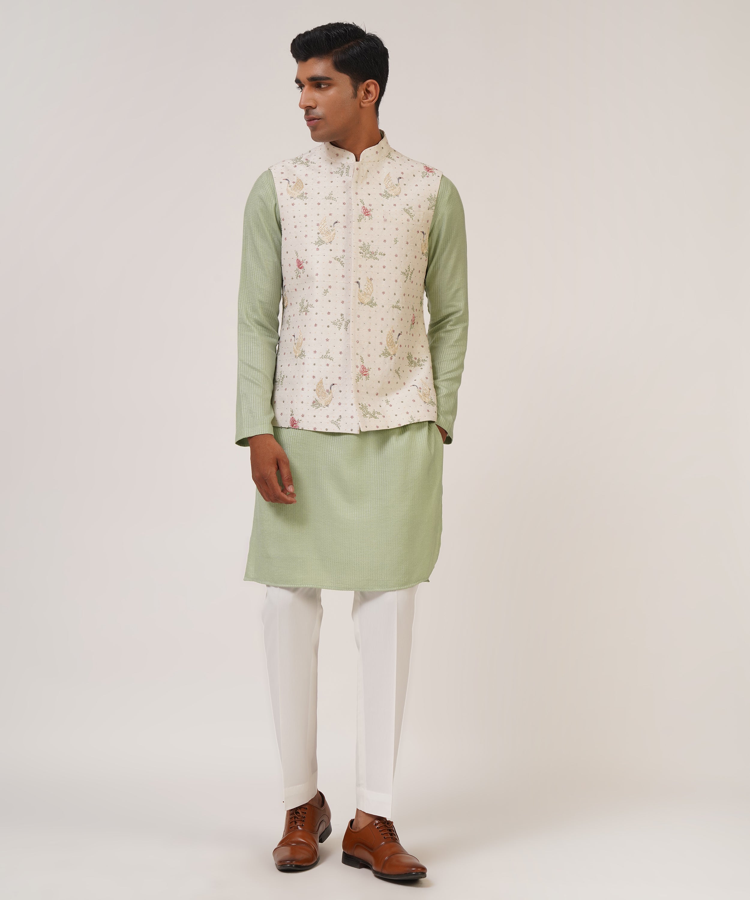 Multi color Embroidered Jawahar Jacket