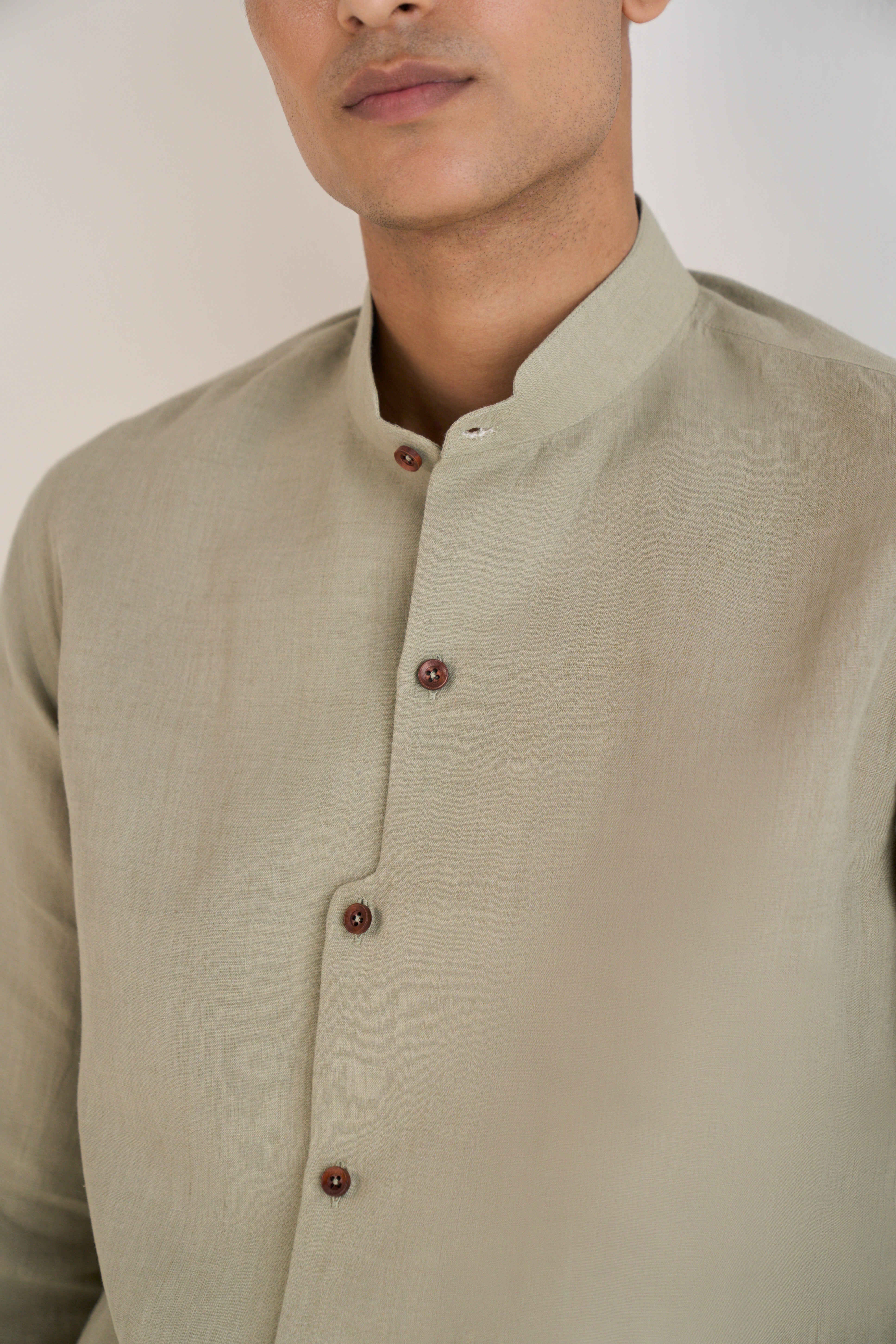 Curverd Placket Shirt