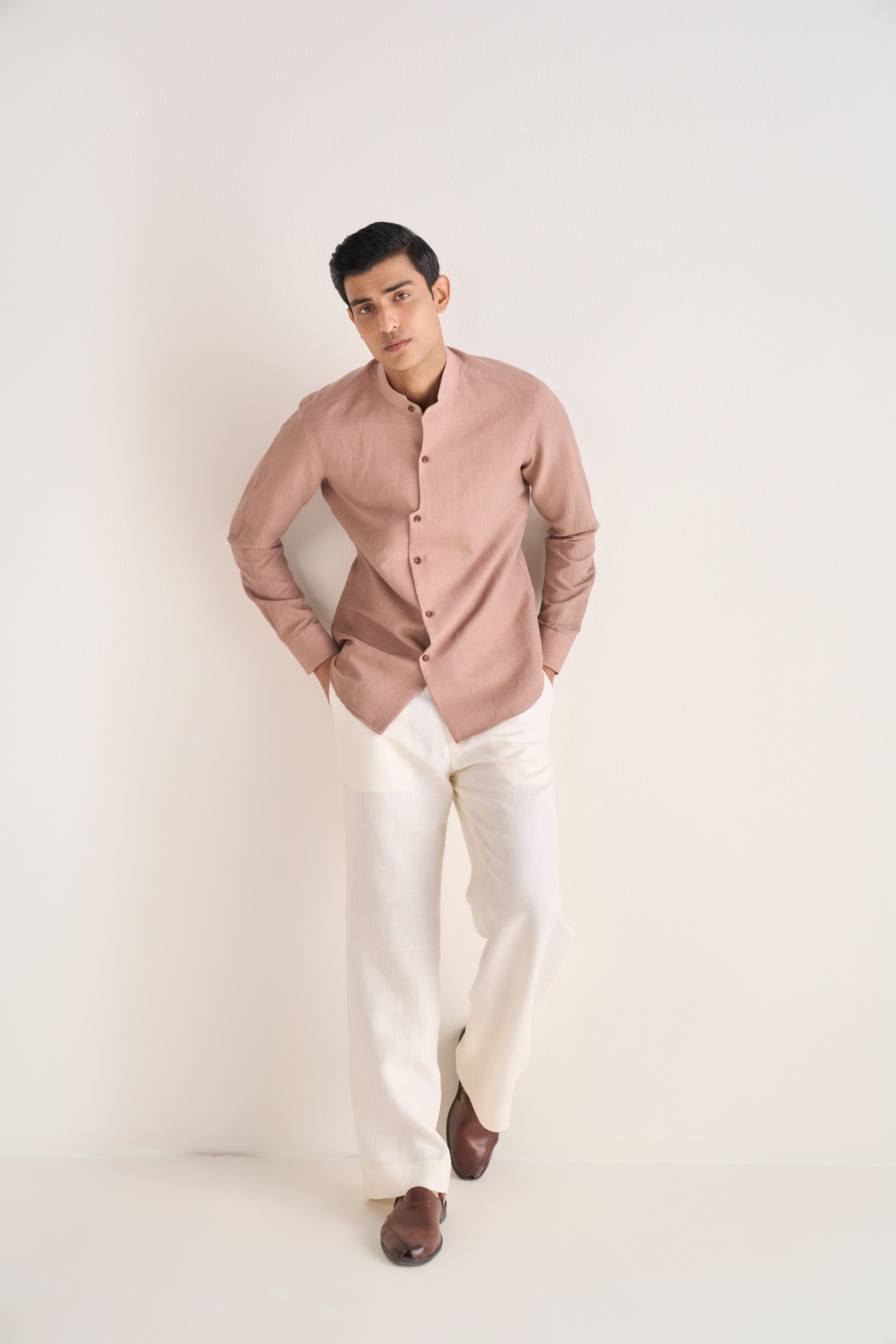 Curverd Placket Shirt