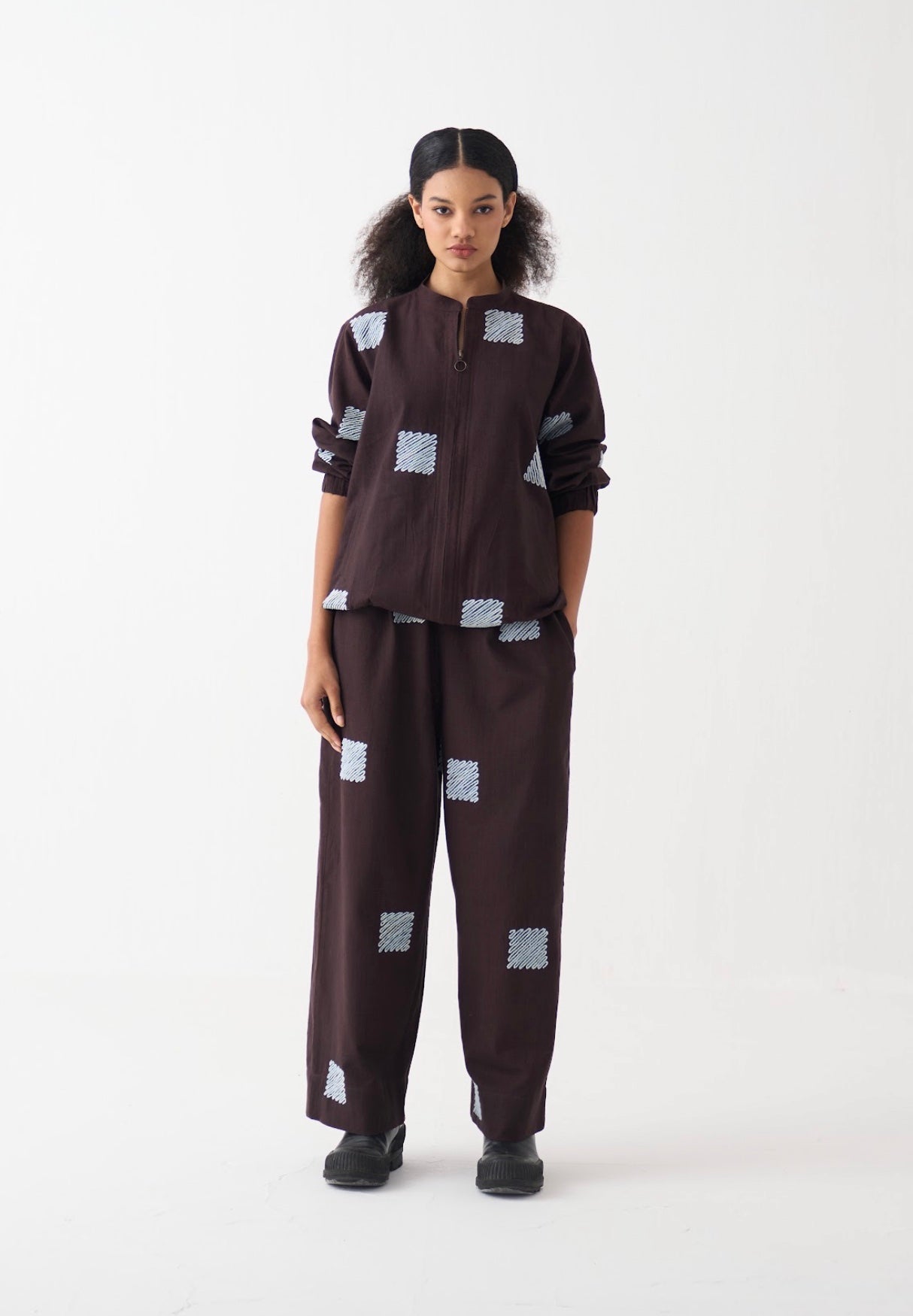 Emb. Bomber Jacket Co-ord (set Of 2)