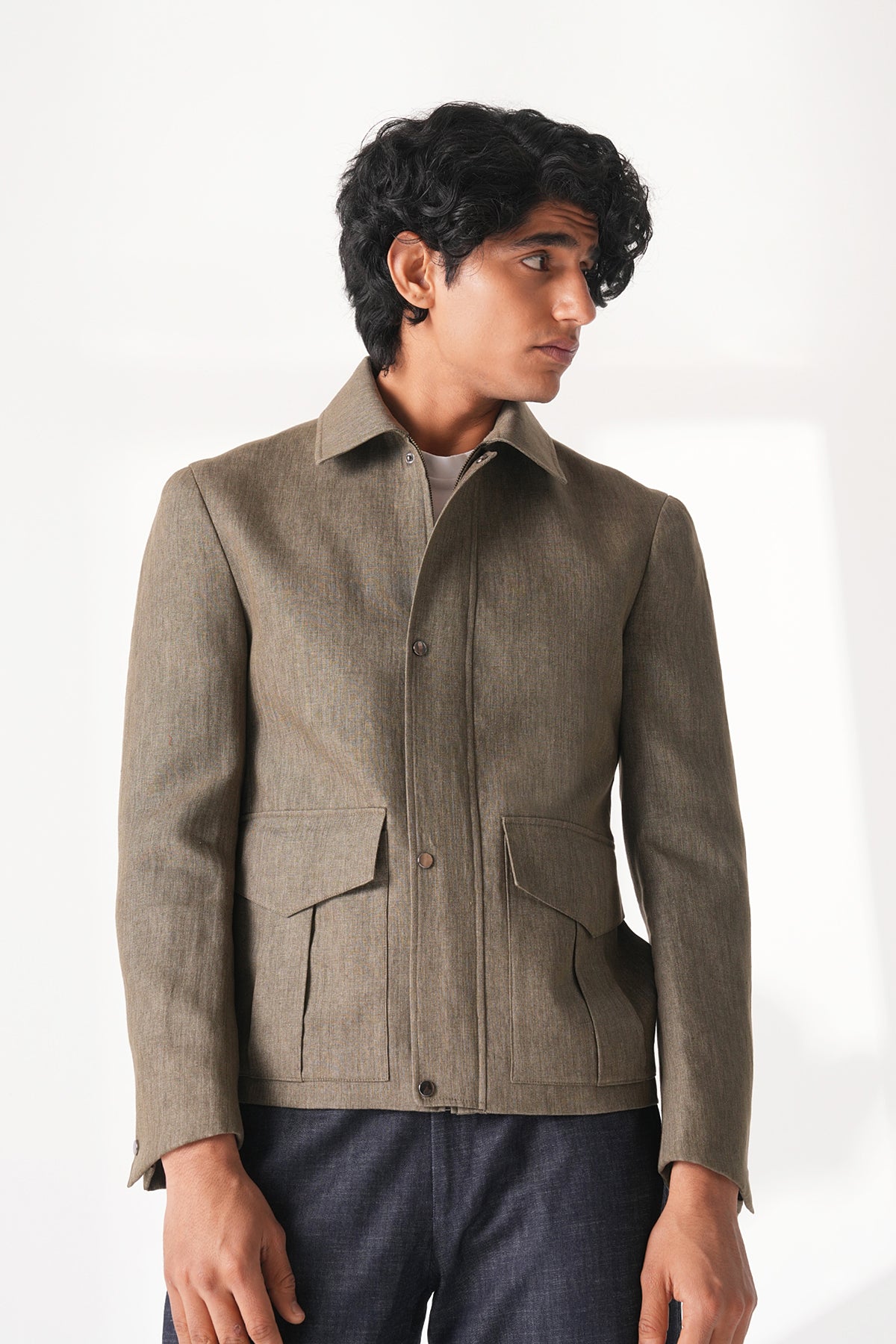 Linen Two Pocket Jacket