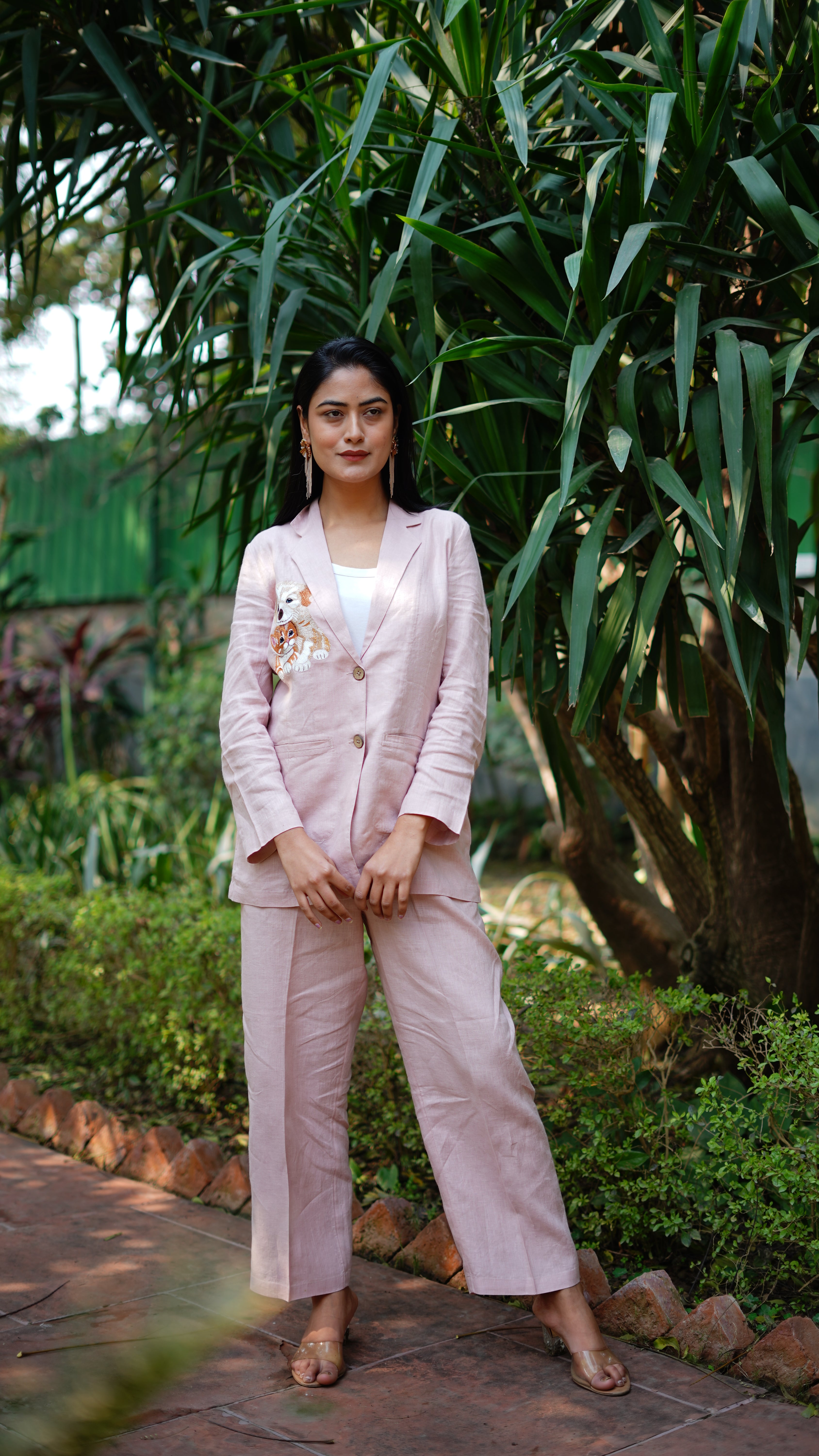 Embroidered Blazer