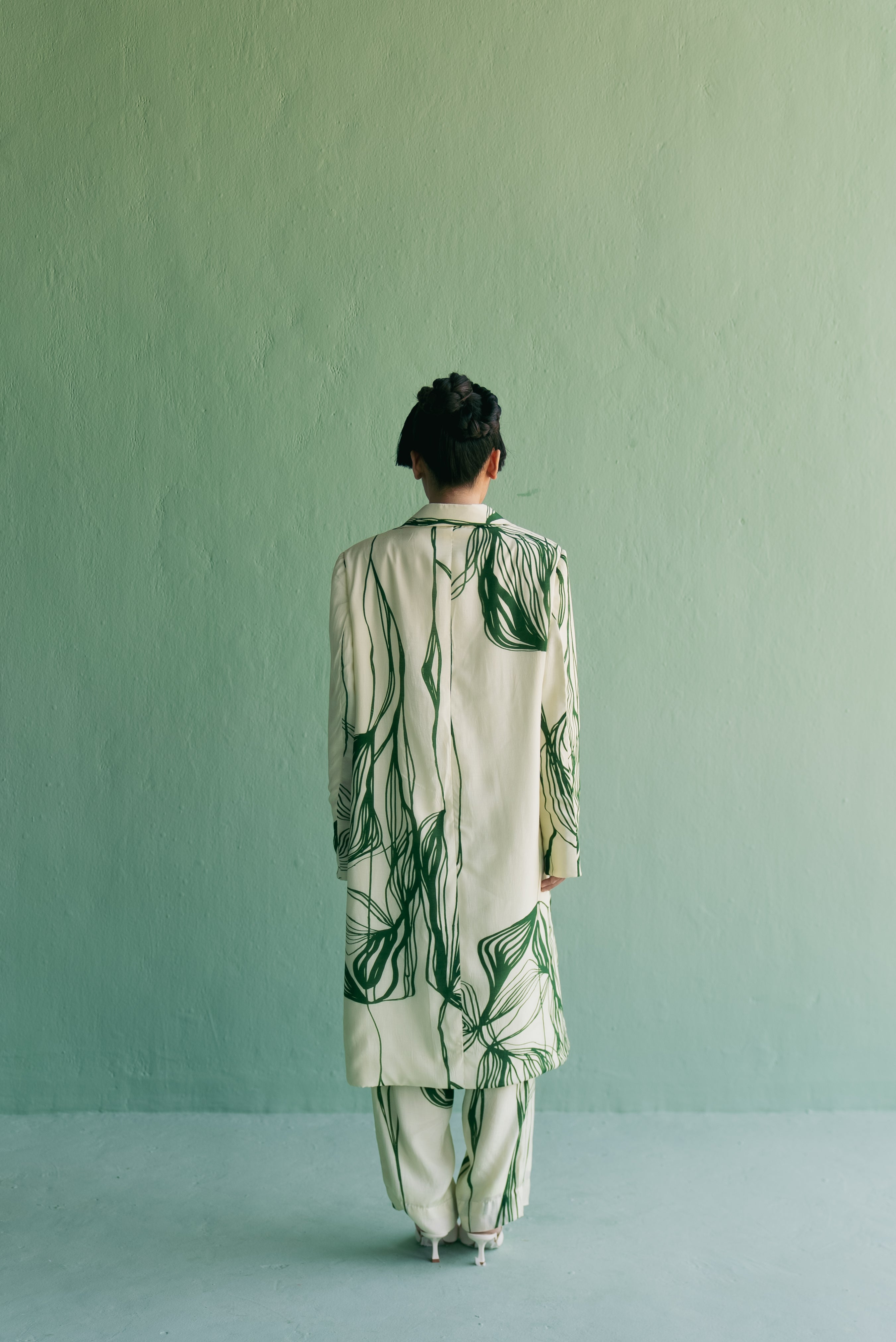 Green Lines Trench Set
