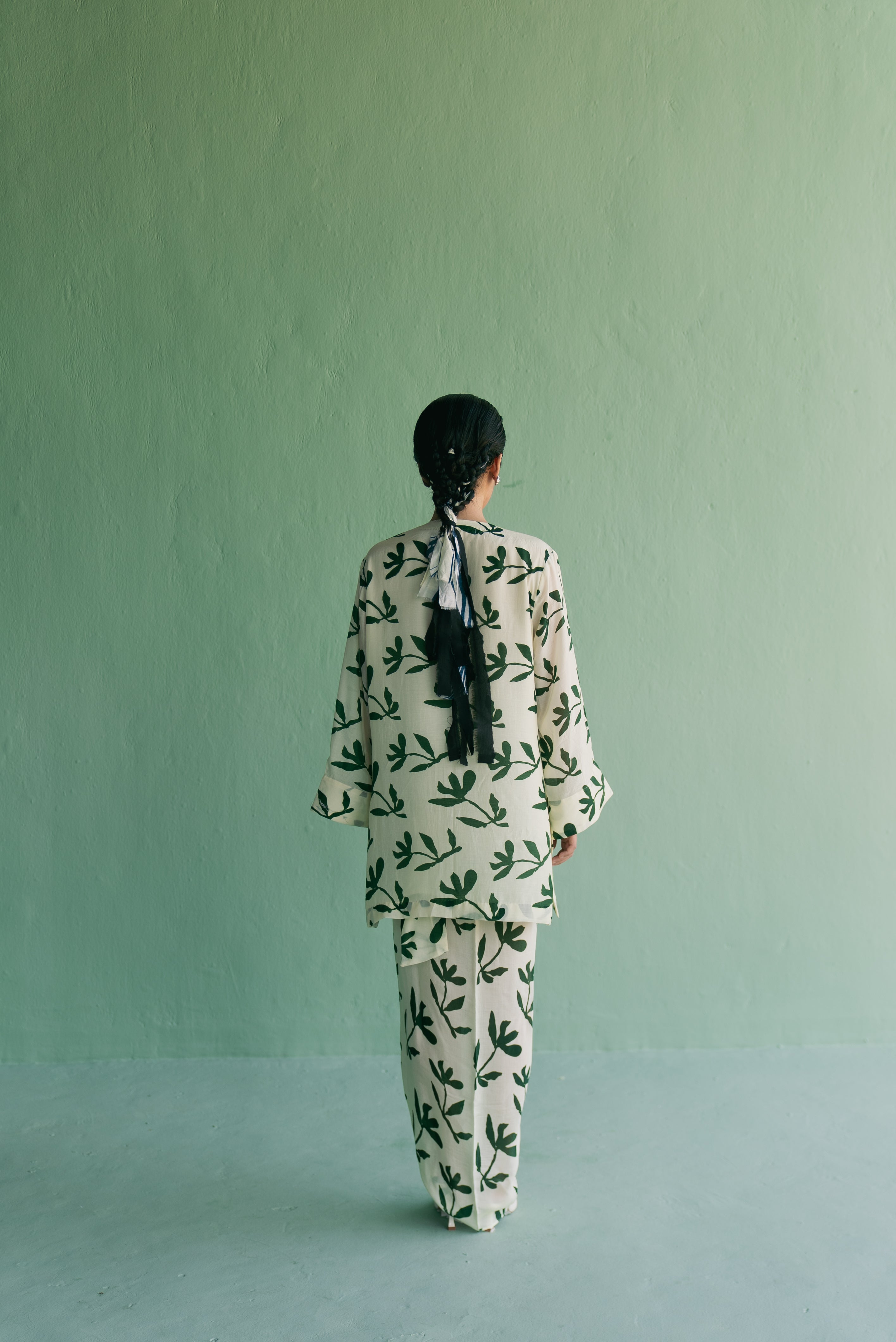 Green Dense Top N Skirt