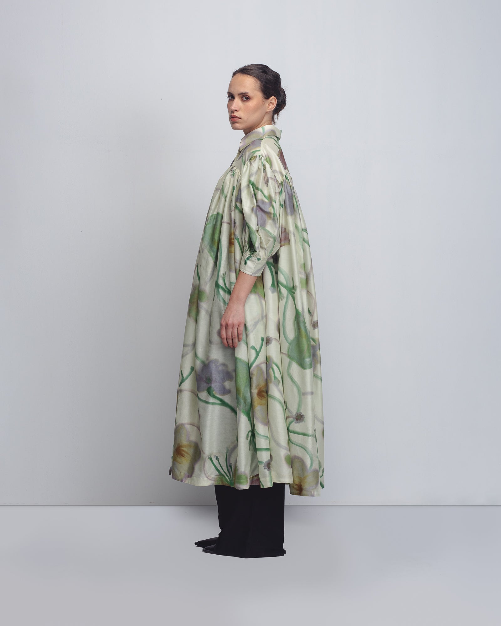 Paron Print Drop Shirt Dress