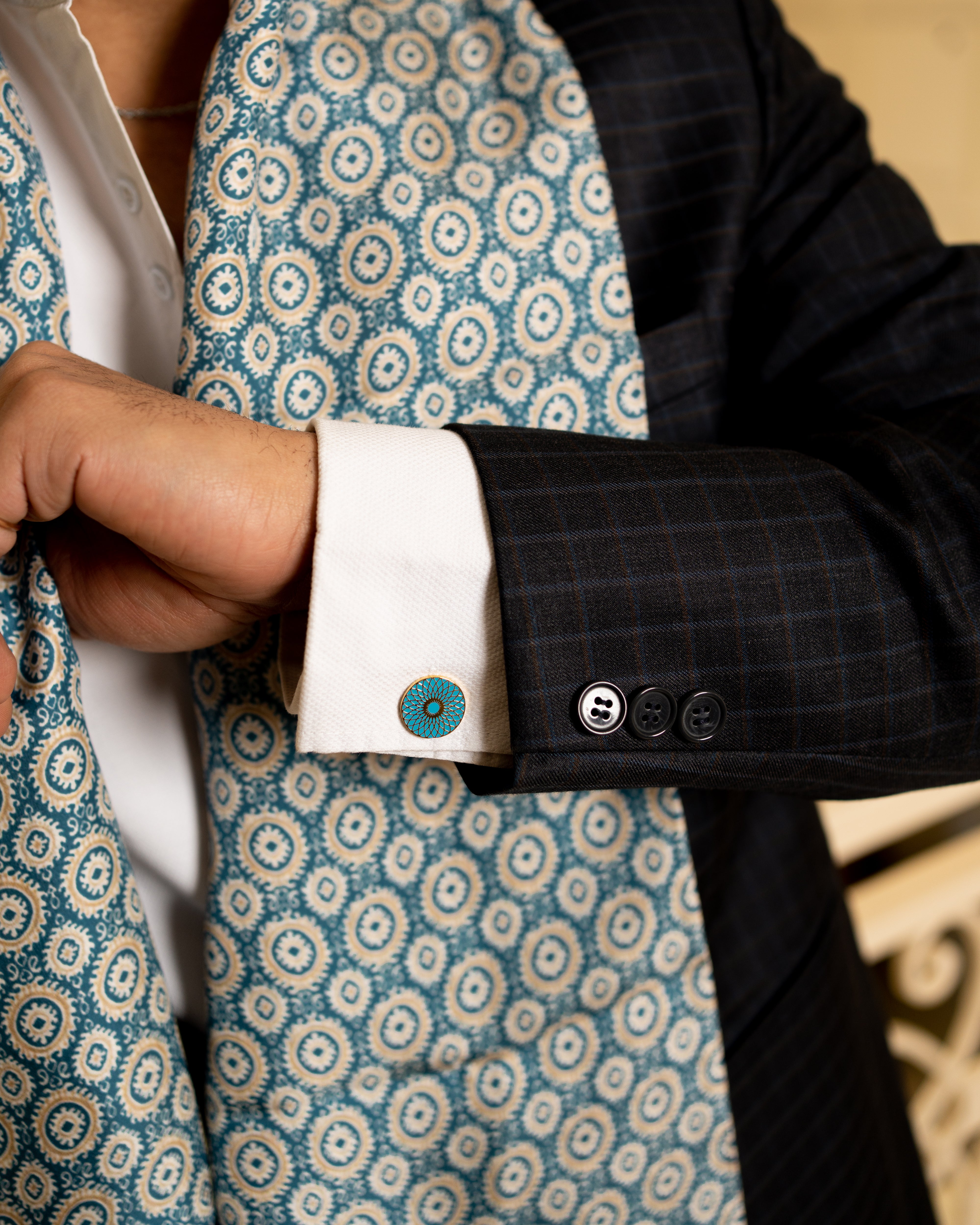 Cyan Cufflinks