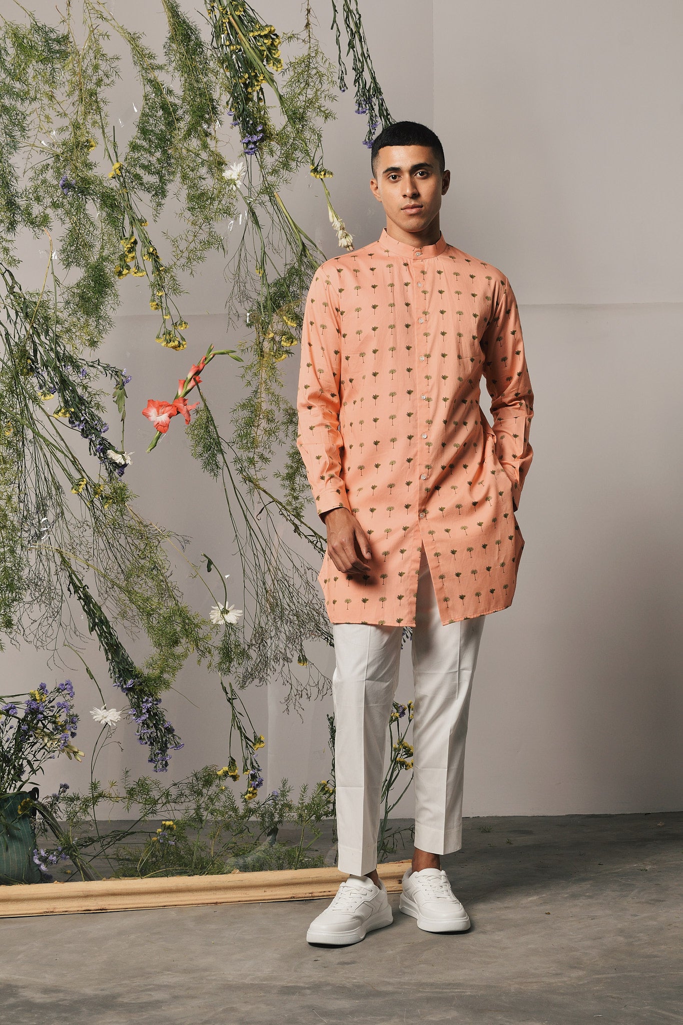 Peach Riviera Kurta Set