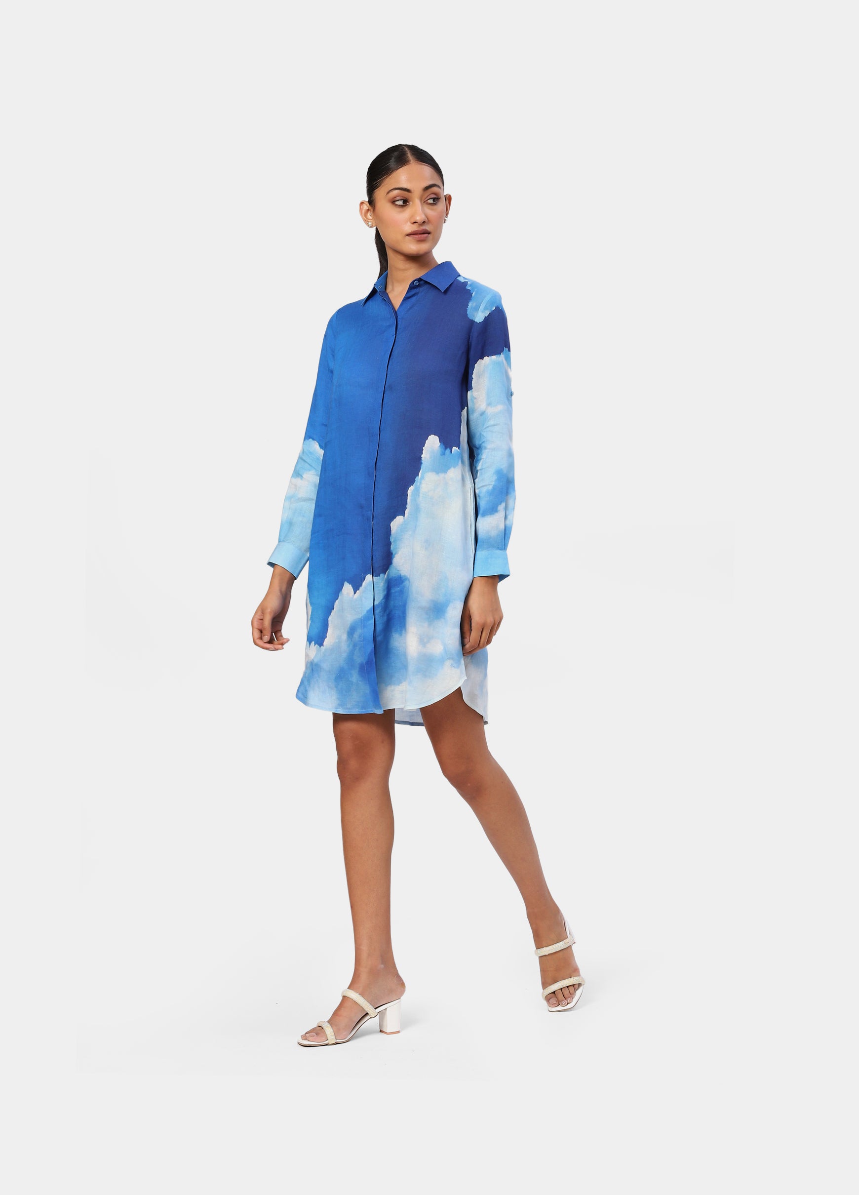 The Blue Linen Maldives Tunic