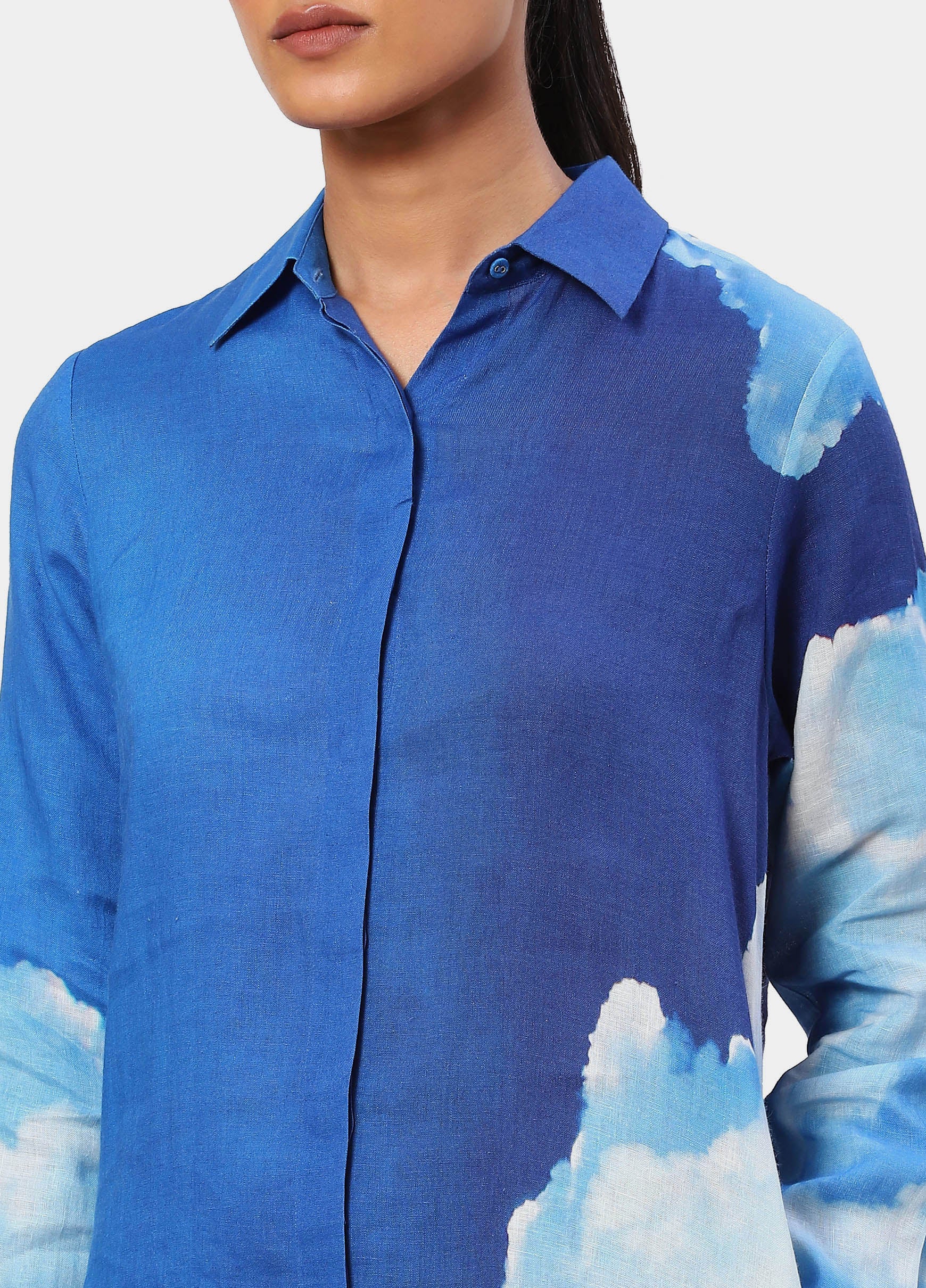The Blue Linen Maldives Tunic
