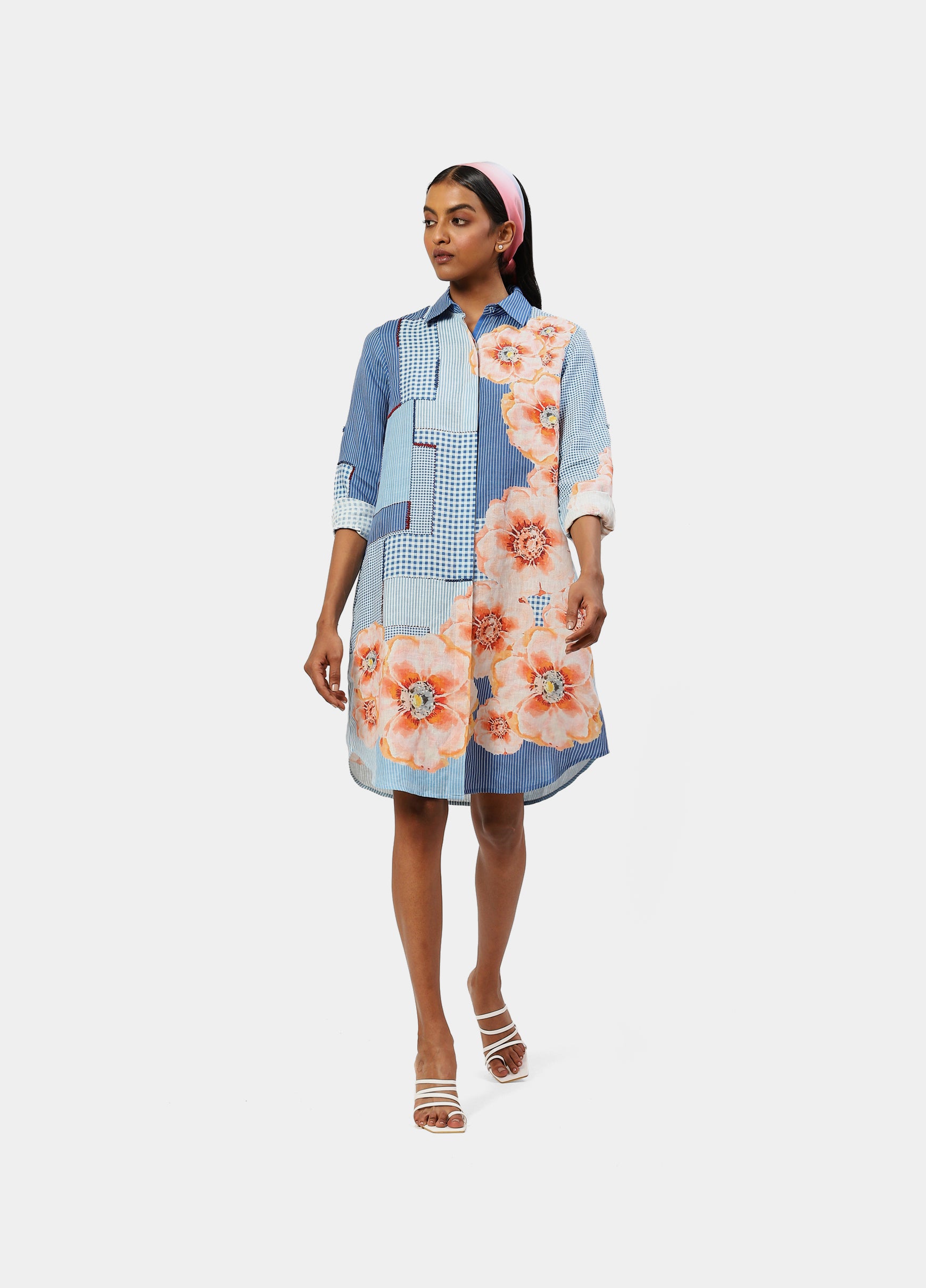 The Blue Linen Off Duty Tunic