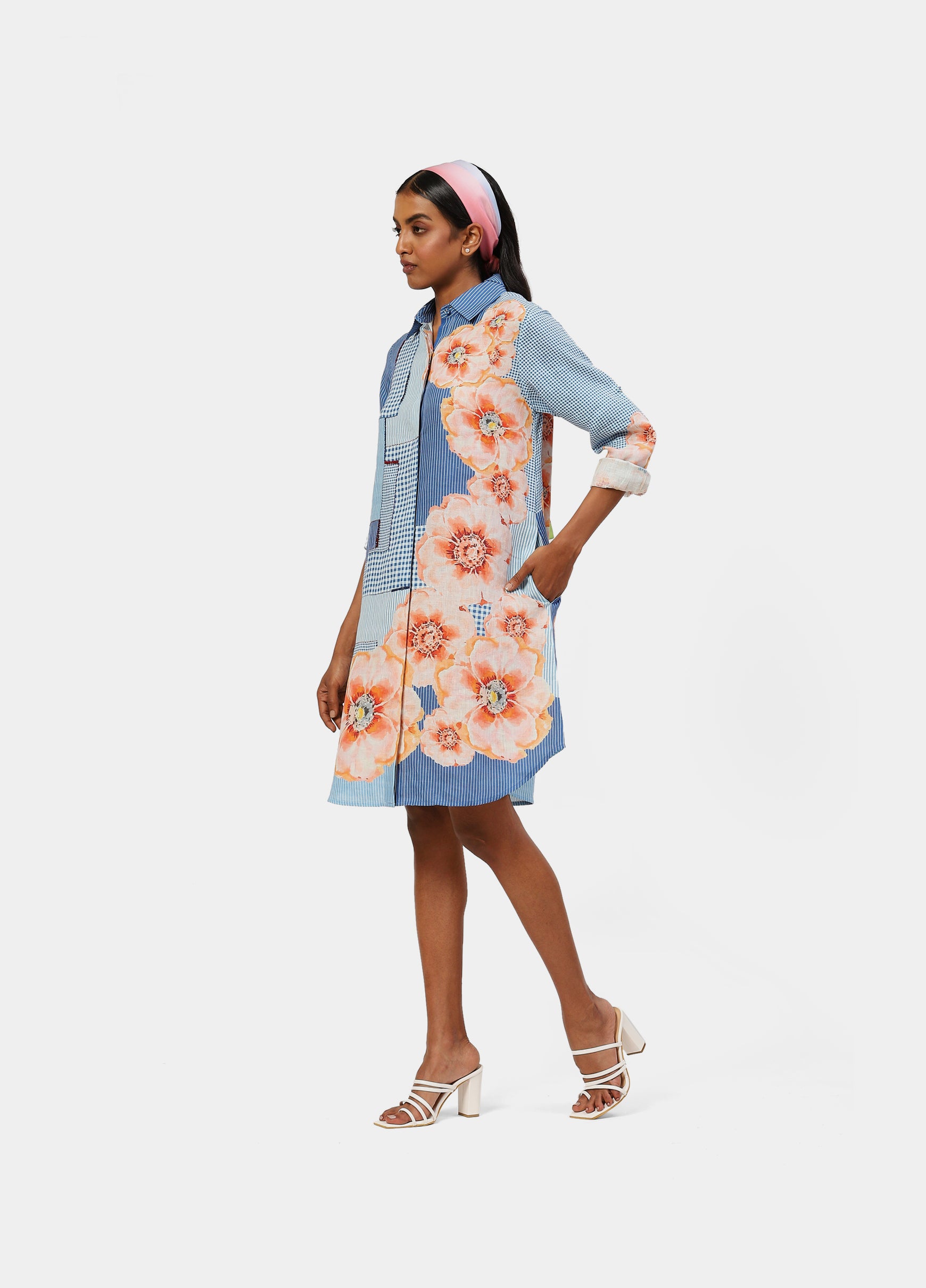 The Blue Linen Off Duty Tunic