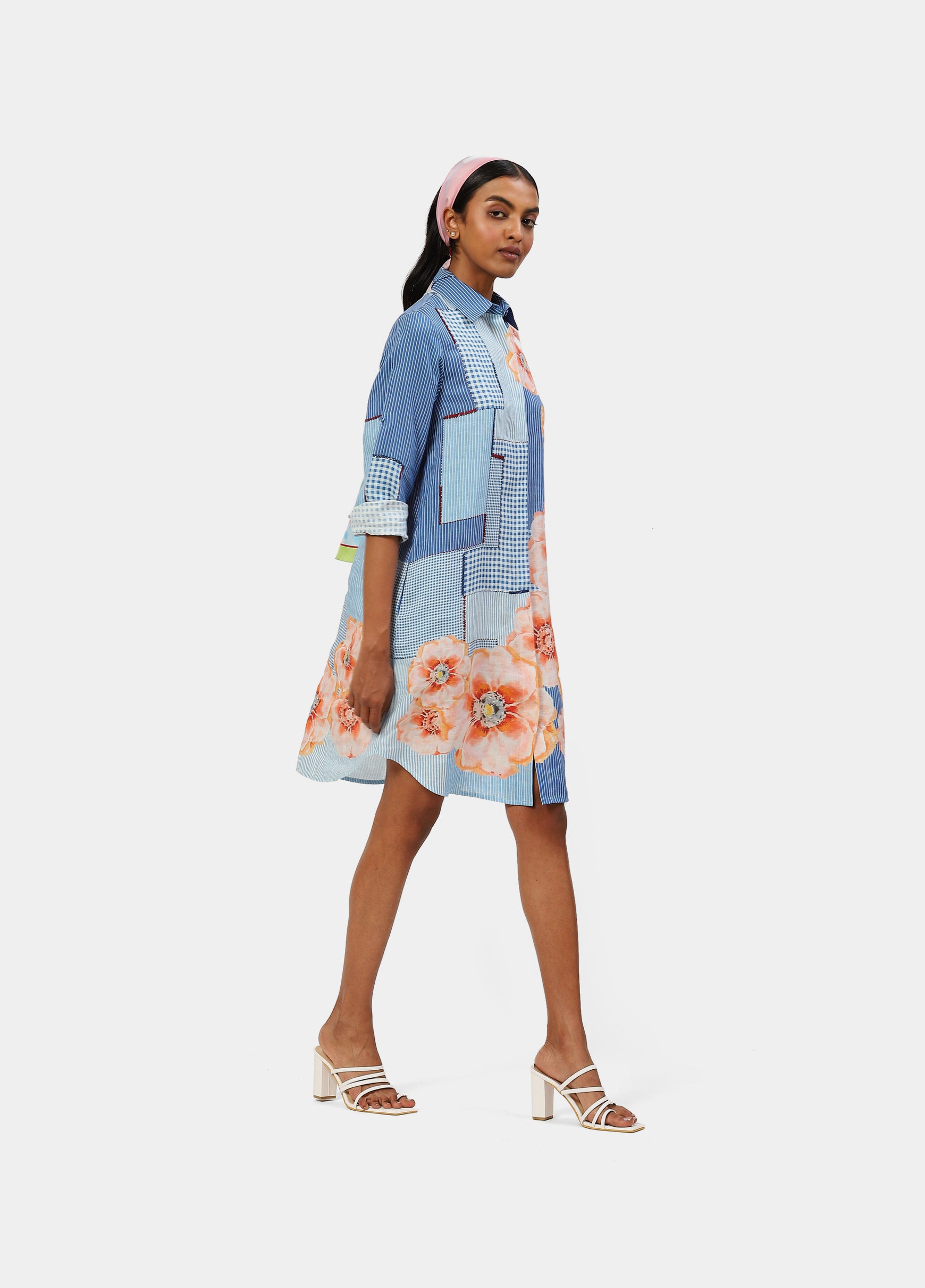 The Blue Linen Off Duty Tunic