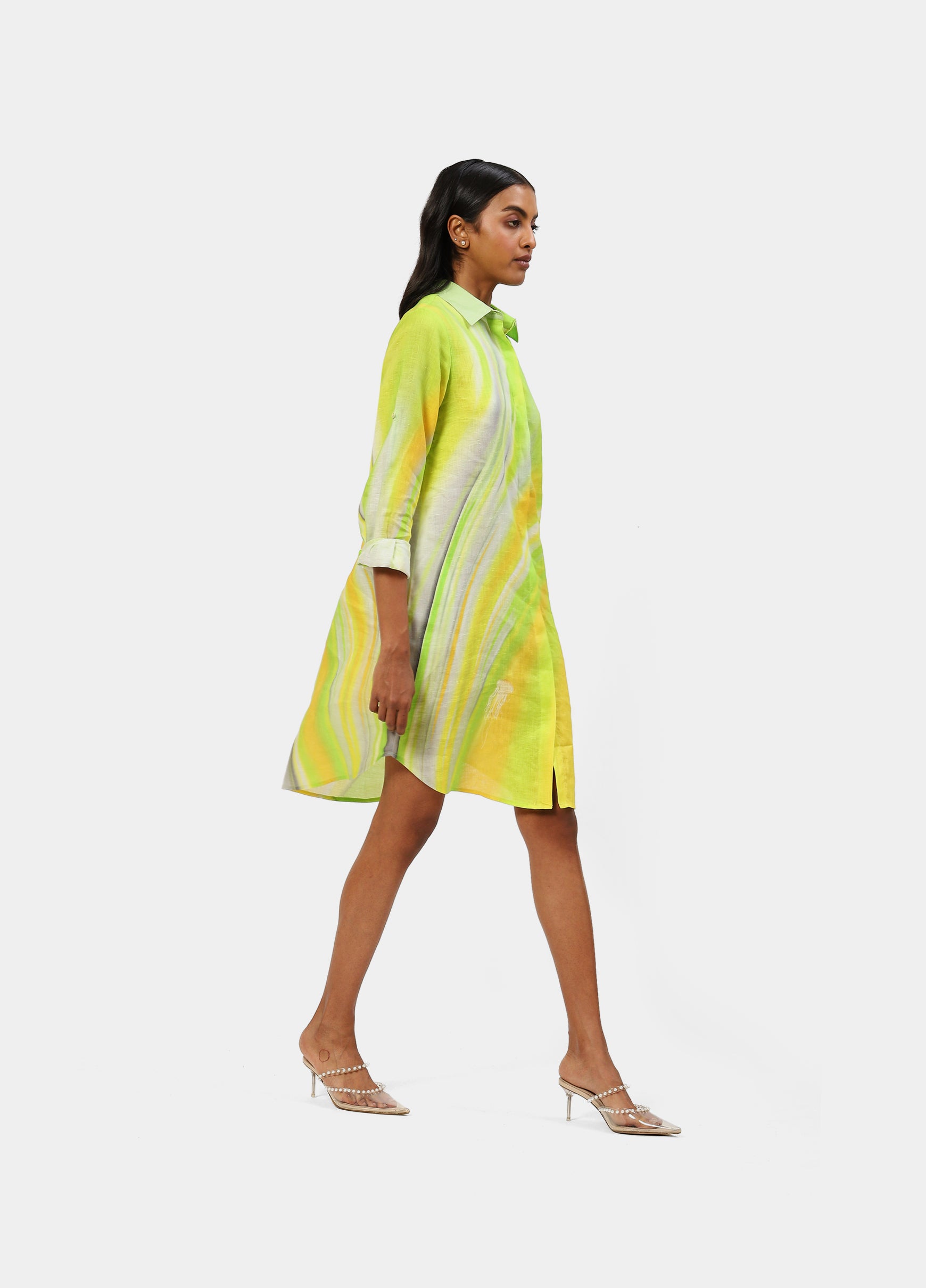 The Green Linen Lemon Tunic