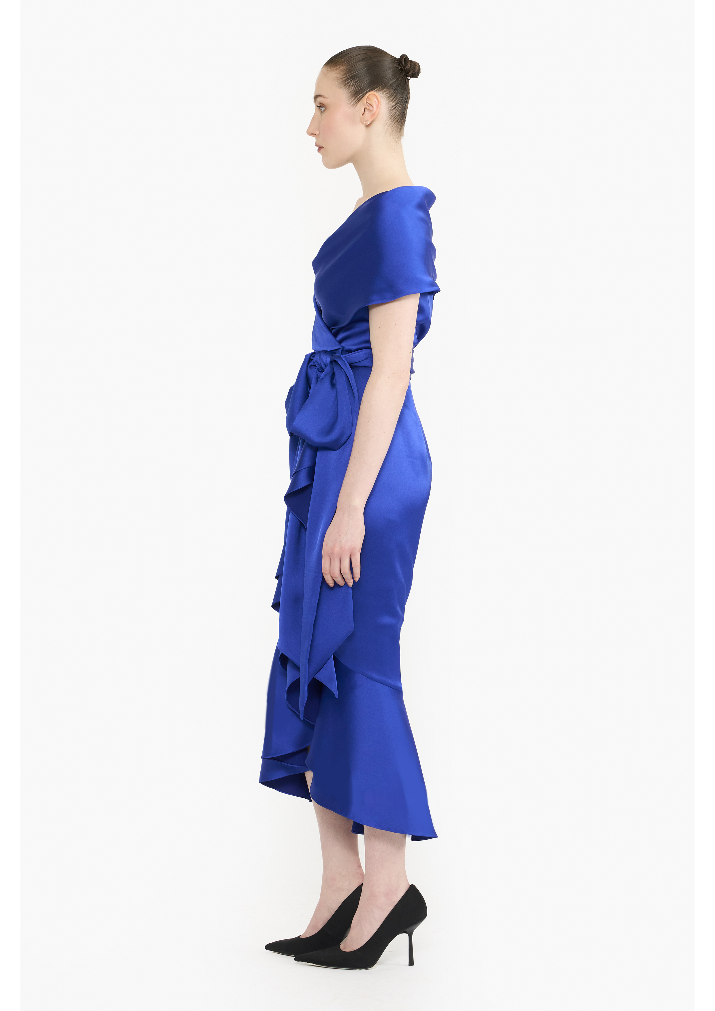 Shawl Collar Wrap Dress