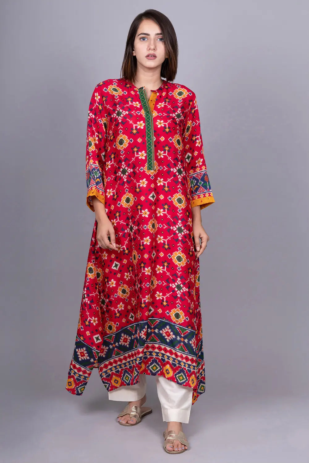 Printed Patola Kurta