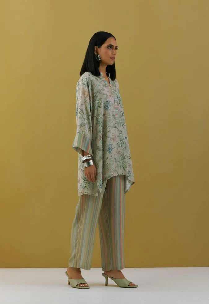 Coord Bird Print Set (2pc)