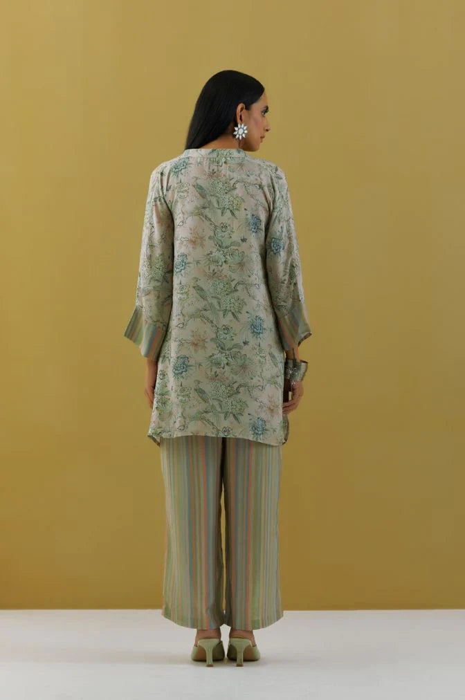 Coord Bird Print Set (2pc)