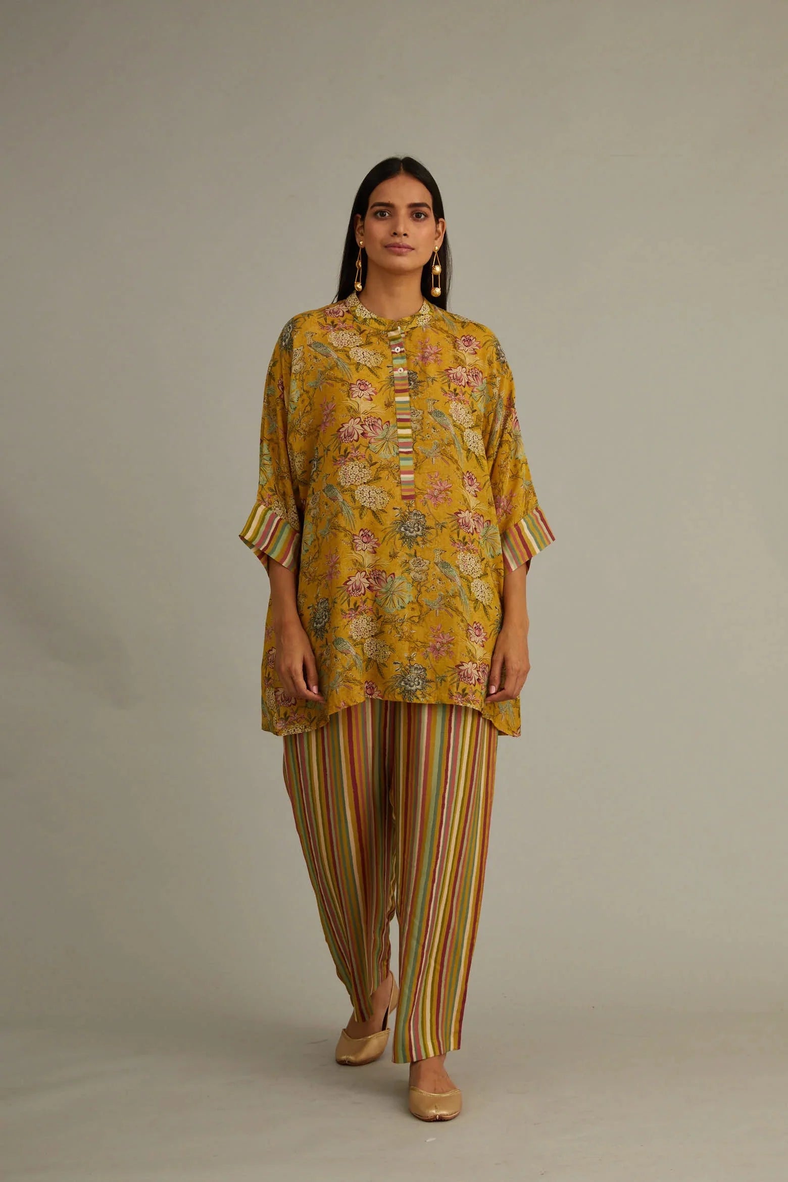 Coord Bird Print Set (2pc)