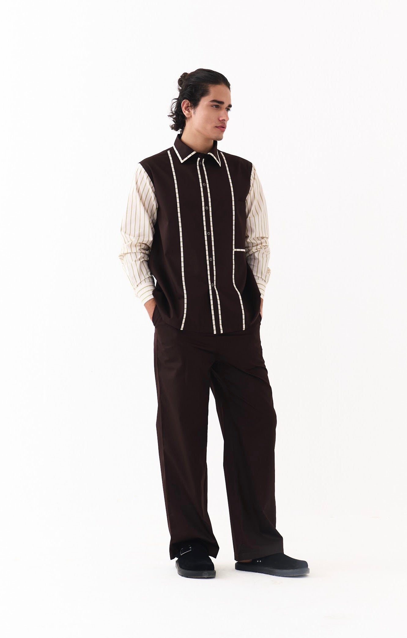 Piping Detail Shirt Co-ord