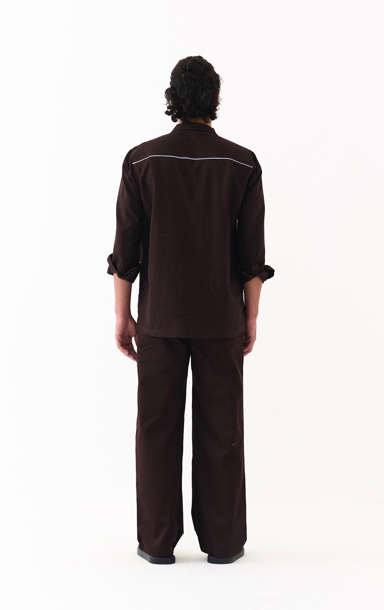 Emb. Patch Shacket Co-ord